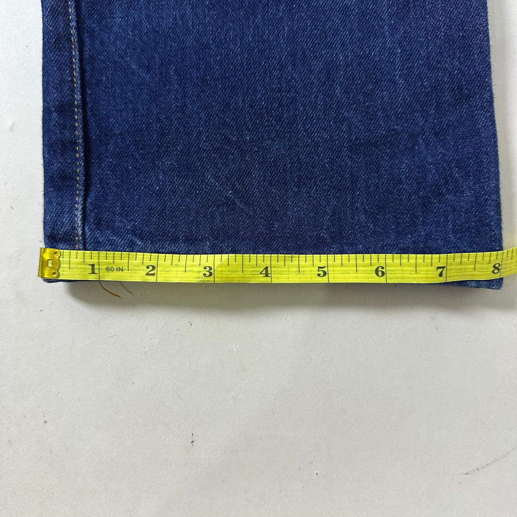 Levi’s 501 Original Fit Jeans Extended Patch in Classic Indigo Dark Wash STF (Size 34-35)