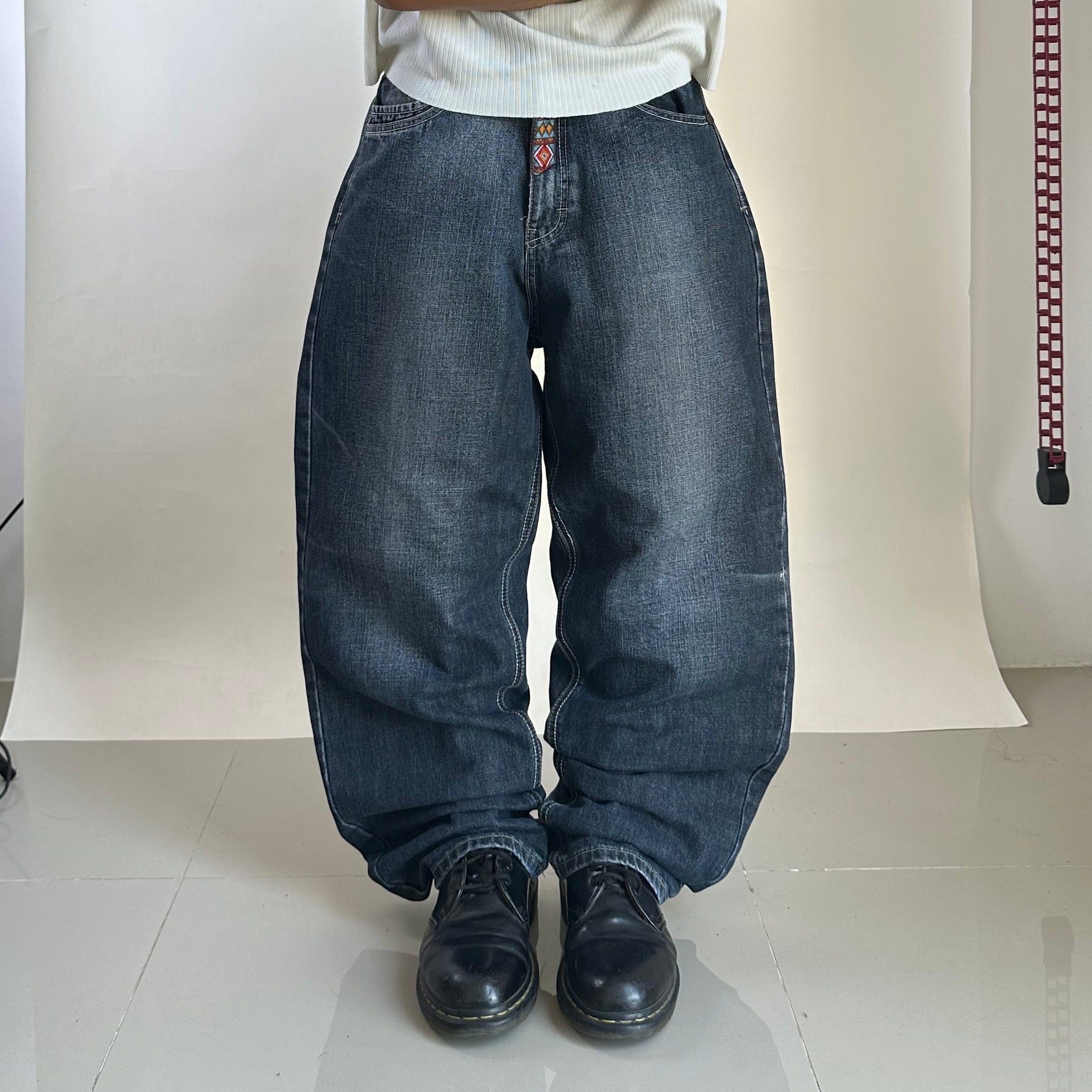 Ecko Unlimited Y2k Baggy Black Washed Jeans (Size 32) - SOLD