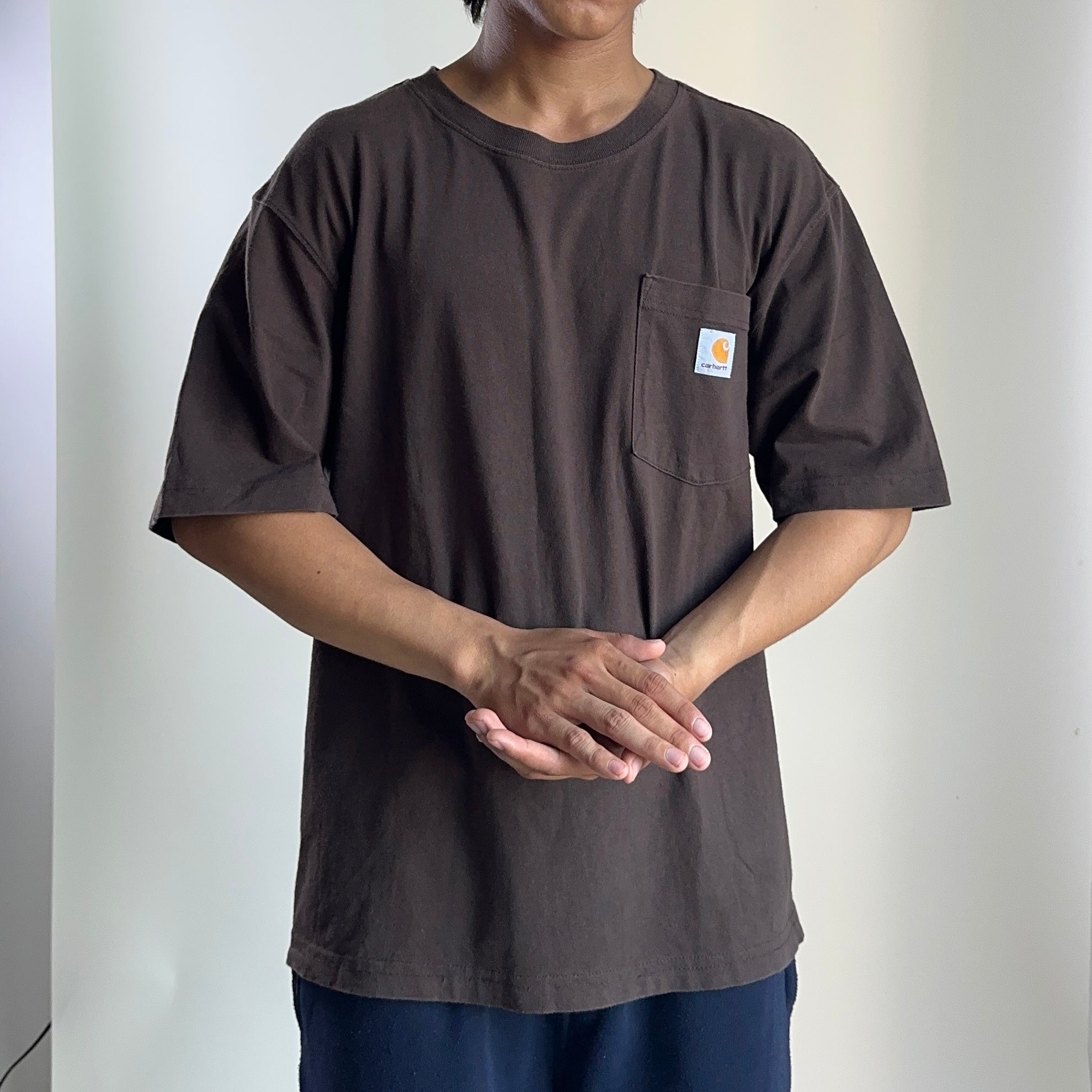 Carhartt K87 Pocket T-shirt Dark Brown (DKB) Medium