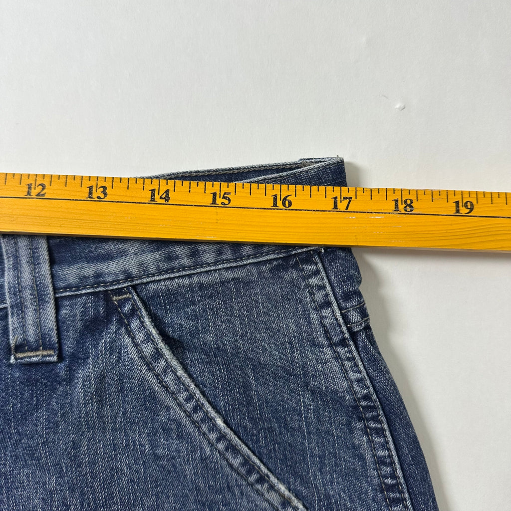 Wrangler Cargo Jorts Dark Blue Denim (Size 34)