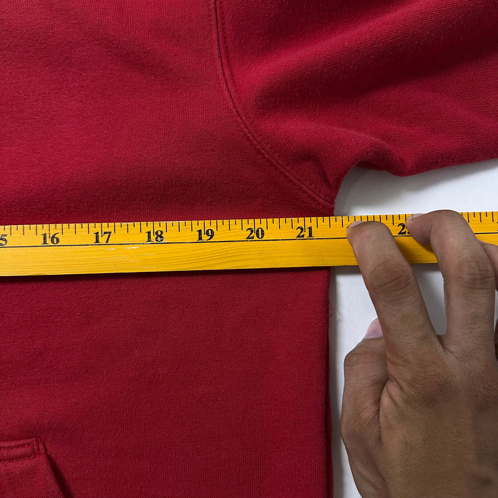 Fox Racing Y2k Hoodie Jacket in Red Size Small (Best Fit Large)