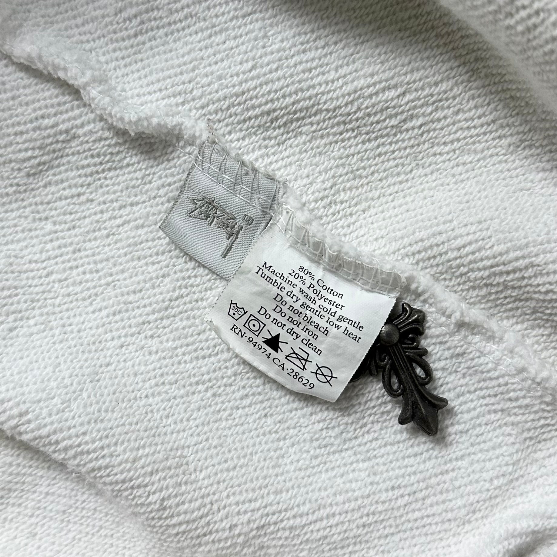 Stussy Been Trill 8 Ball Hoodie Jacket in White (Size Medium)