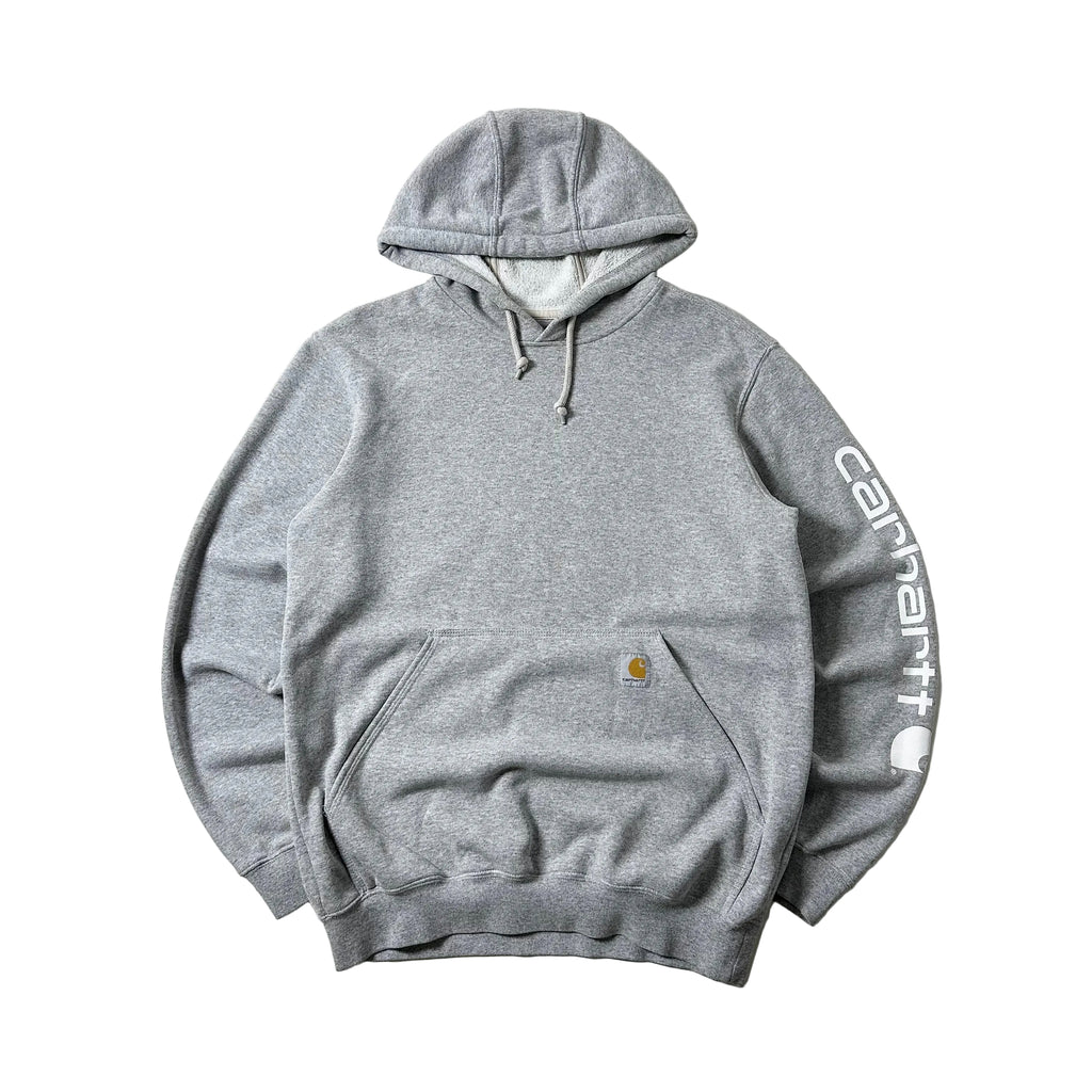 Carhartt Script Hoodie Jacket in Heather Gray (Size Small)