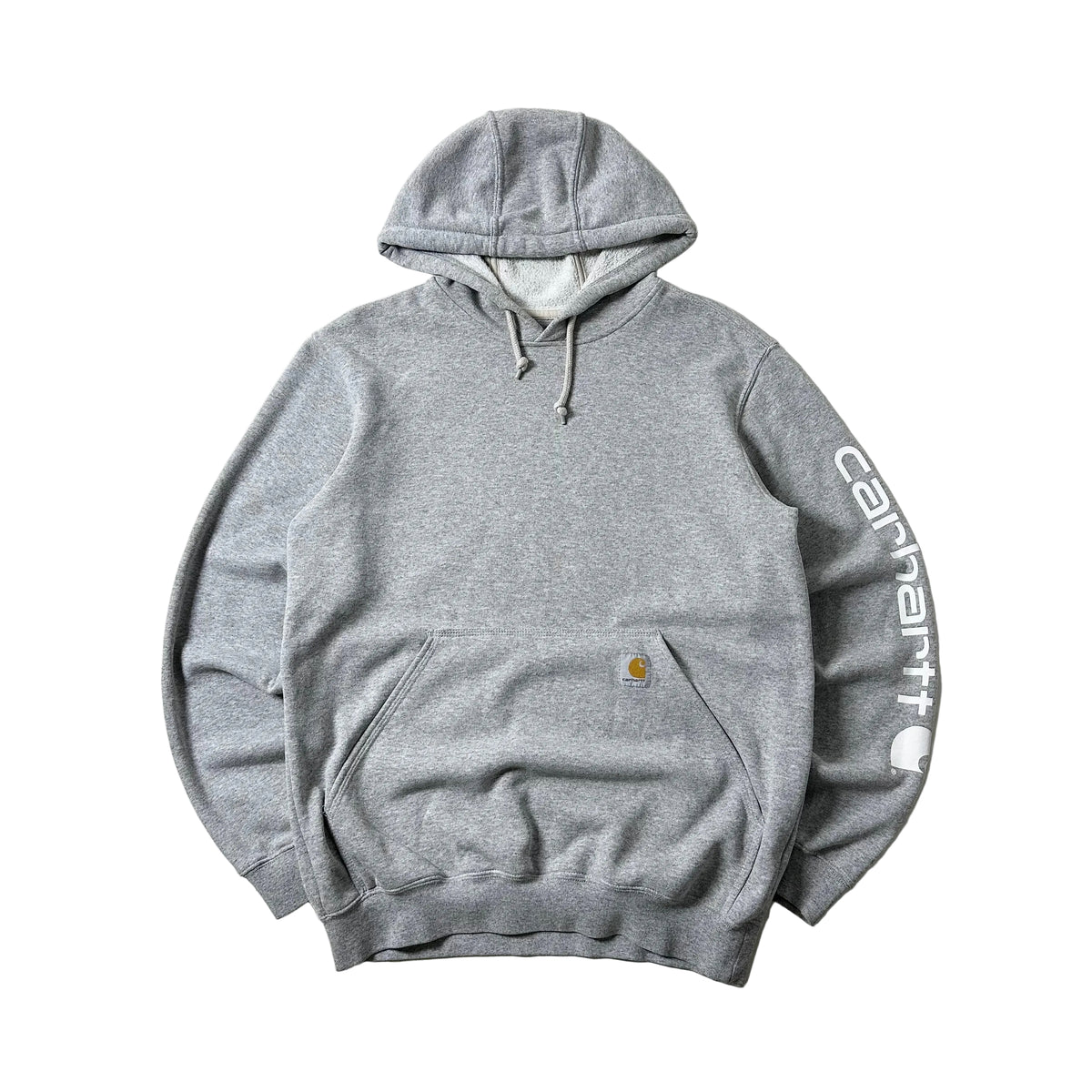 Carhartt Script Hoodie Jacket in Heather Gray (Size Small)