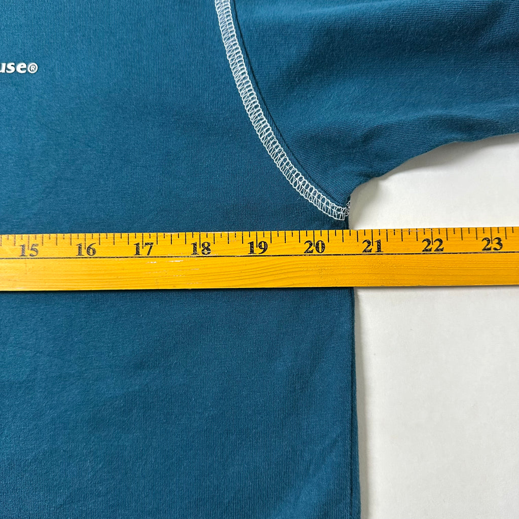 Wassup House Contrast Stitch T-Shirt in Dark Teal Size Small (Fits Medium)
