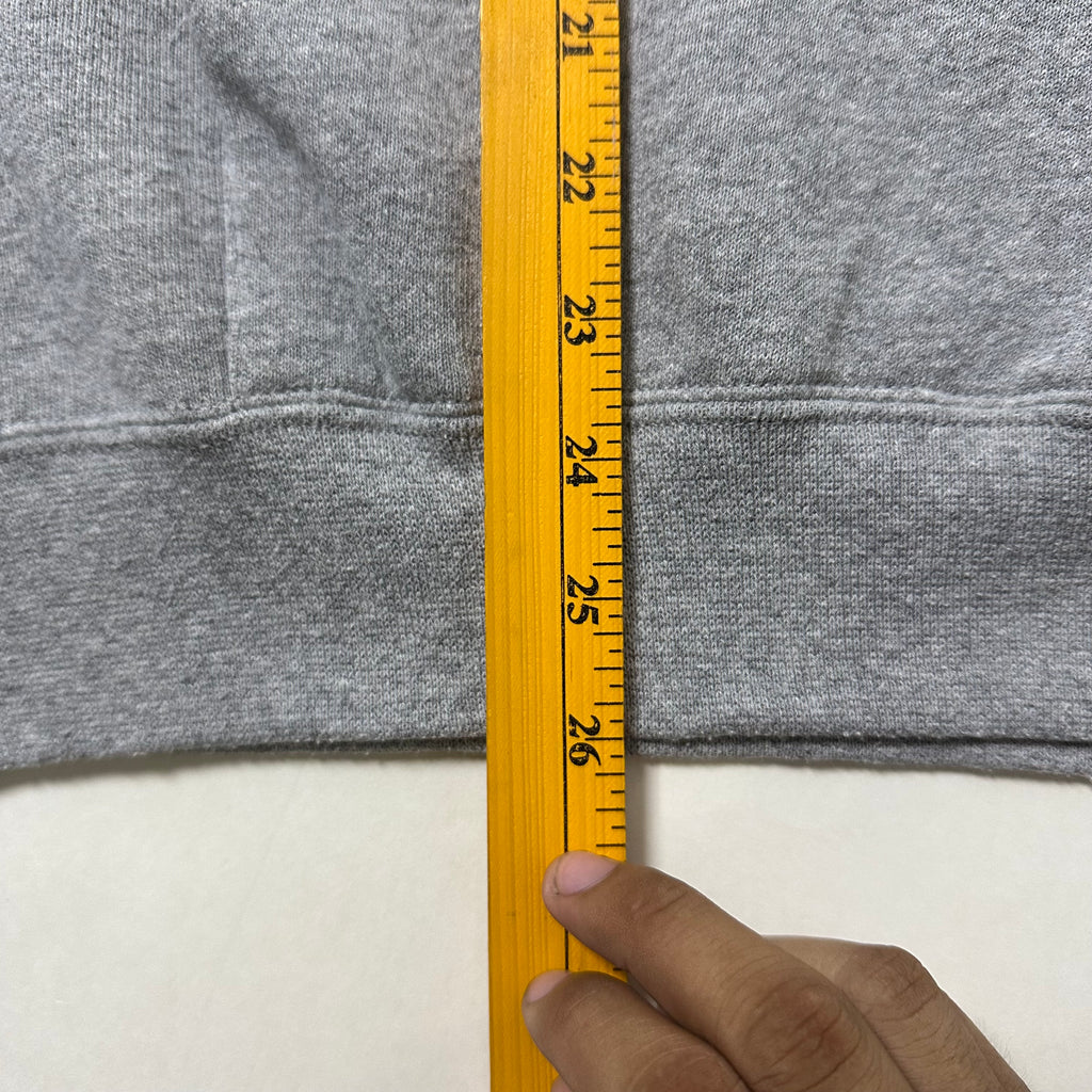 Vintage 90’s Soffe Boxy Fit Hoodie Jacket in Heather Gray Made in USA (Size Large)