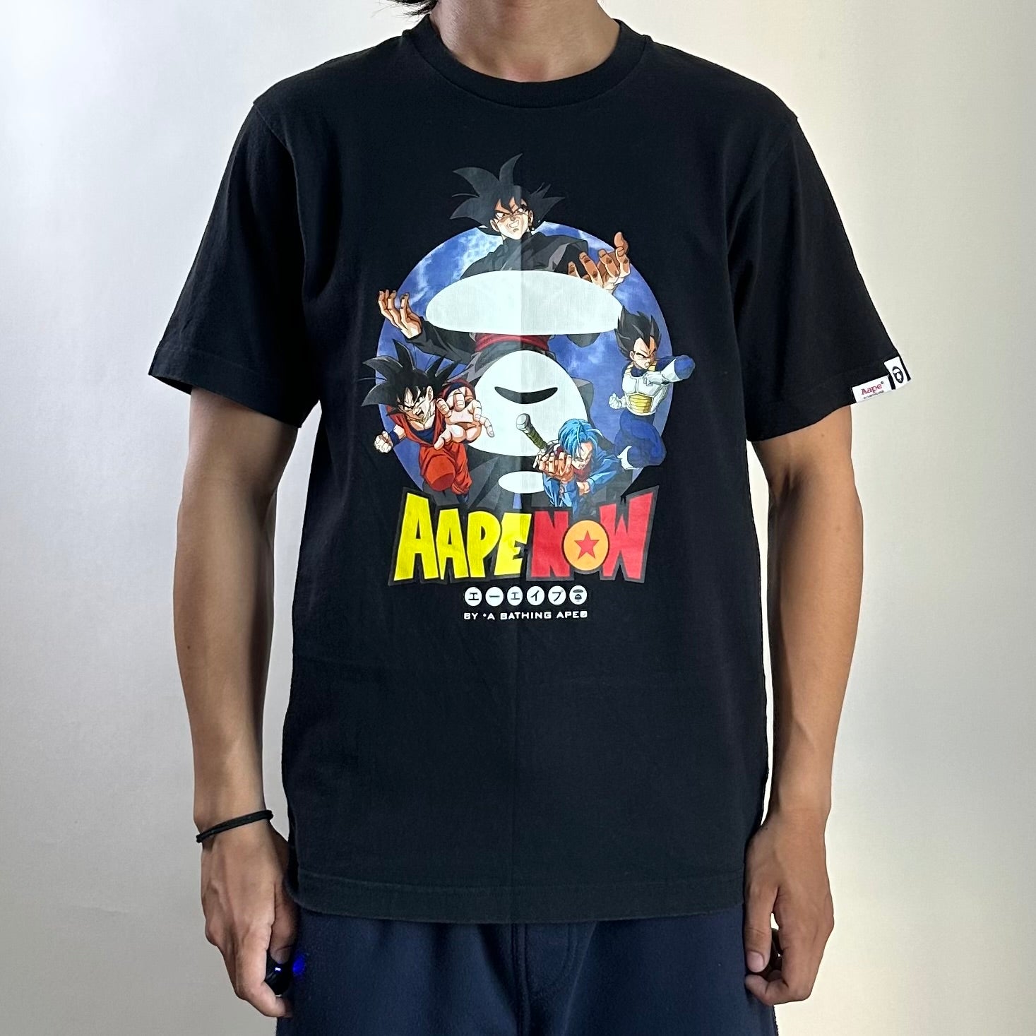 AAPE by A Bathing Ape x Dragon Ball Super Graphic T-shirt Black Small