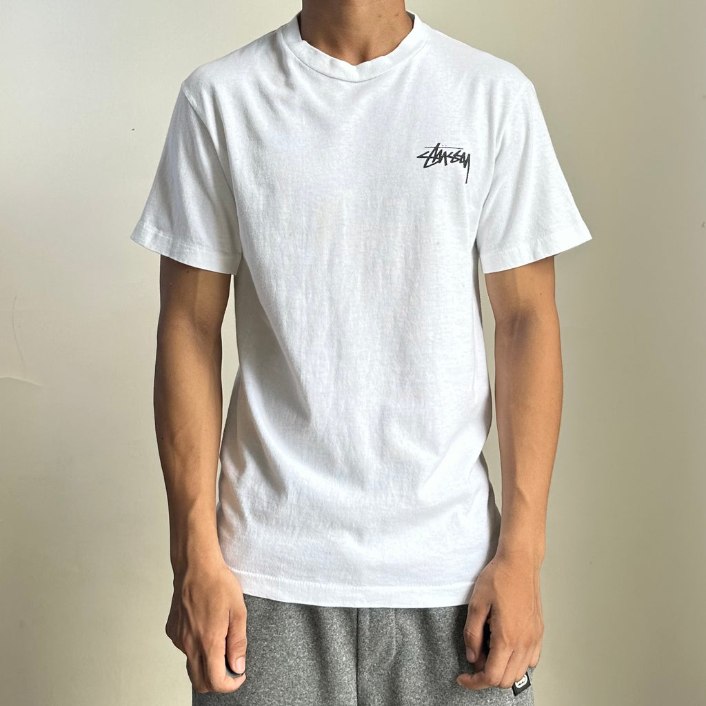 Vintage Stussy “Bruce Lee” NYC Chapter Limited Edition T-shirt in White (Size Small)