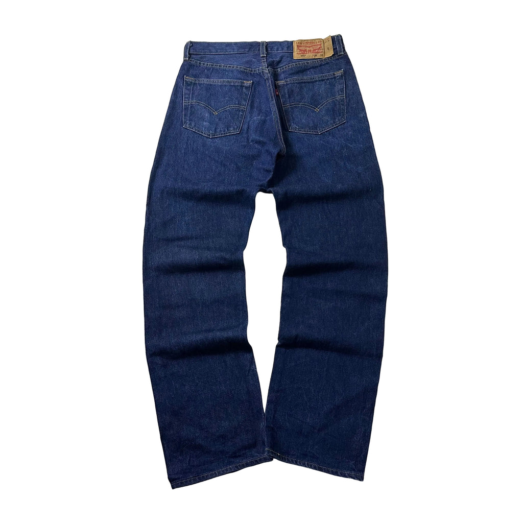 Levi’s 501 Original Fit Jeans Extended Patch in Classic Indigo Dark Wash STF (Size 32)
