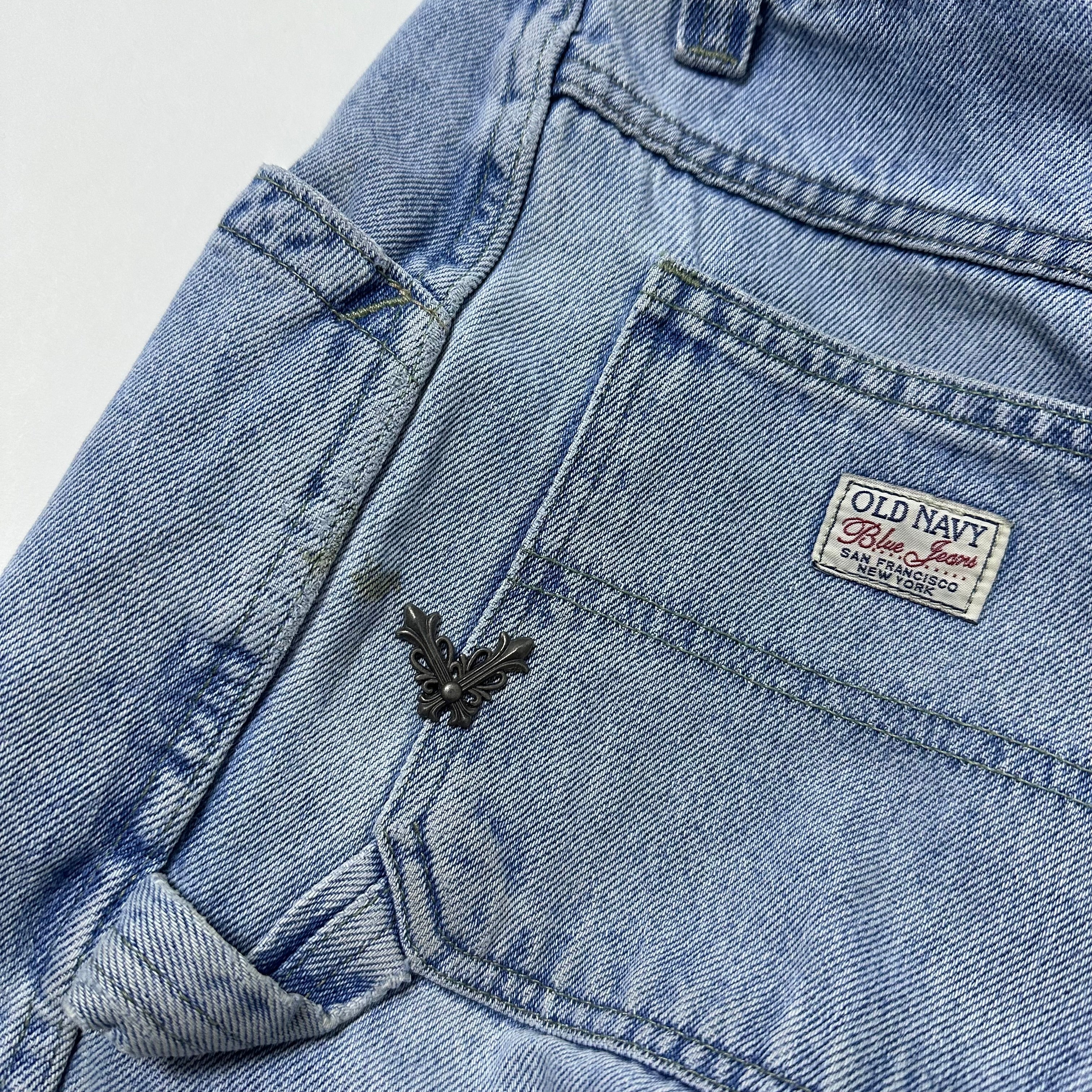Old Navy Carpenter Jorts Light Washed (Size 34)