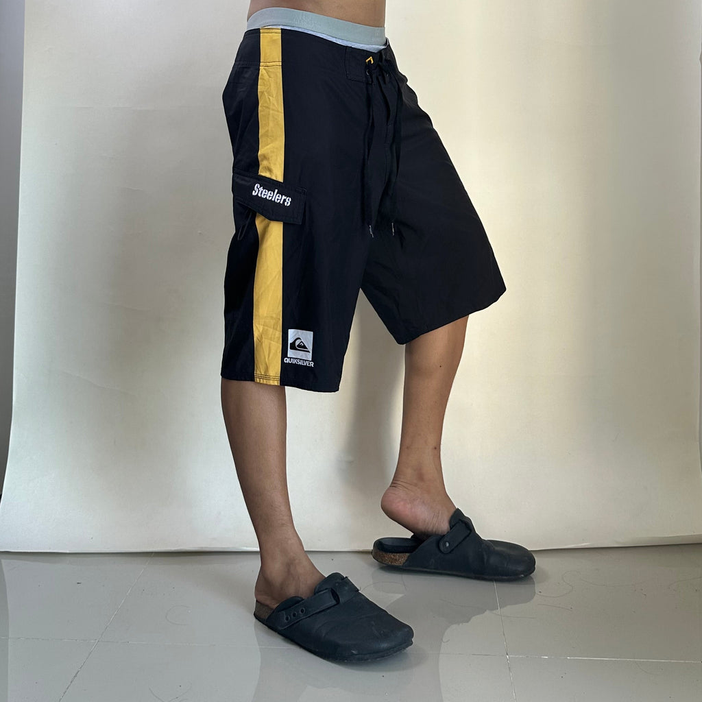 Quicksilver x Pittsburgh Steelers Board Shorts Black (Size 31-33)