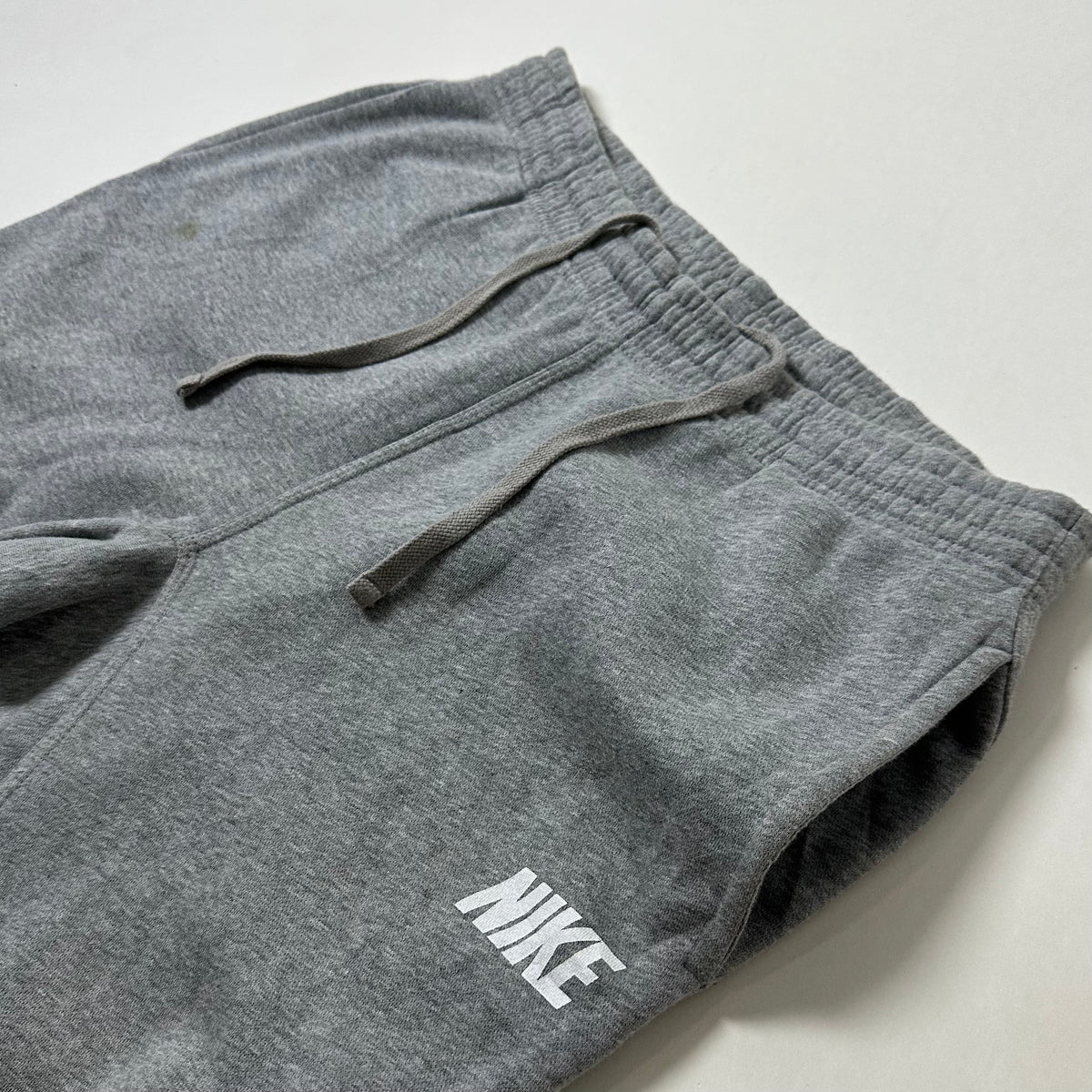 Nike Club Fleece Sweatpants Spell Out Logo in Gray Heather (Size 34-40) — SOLD