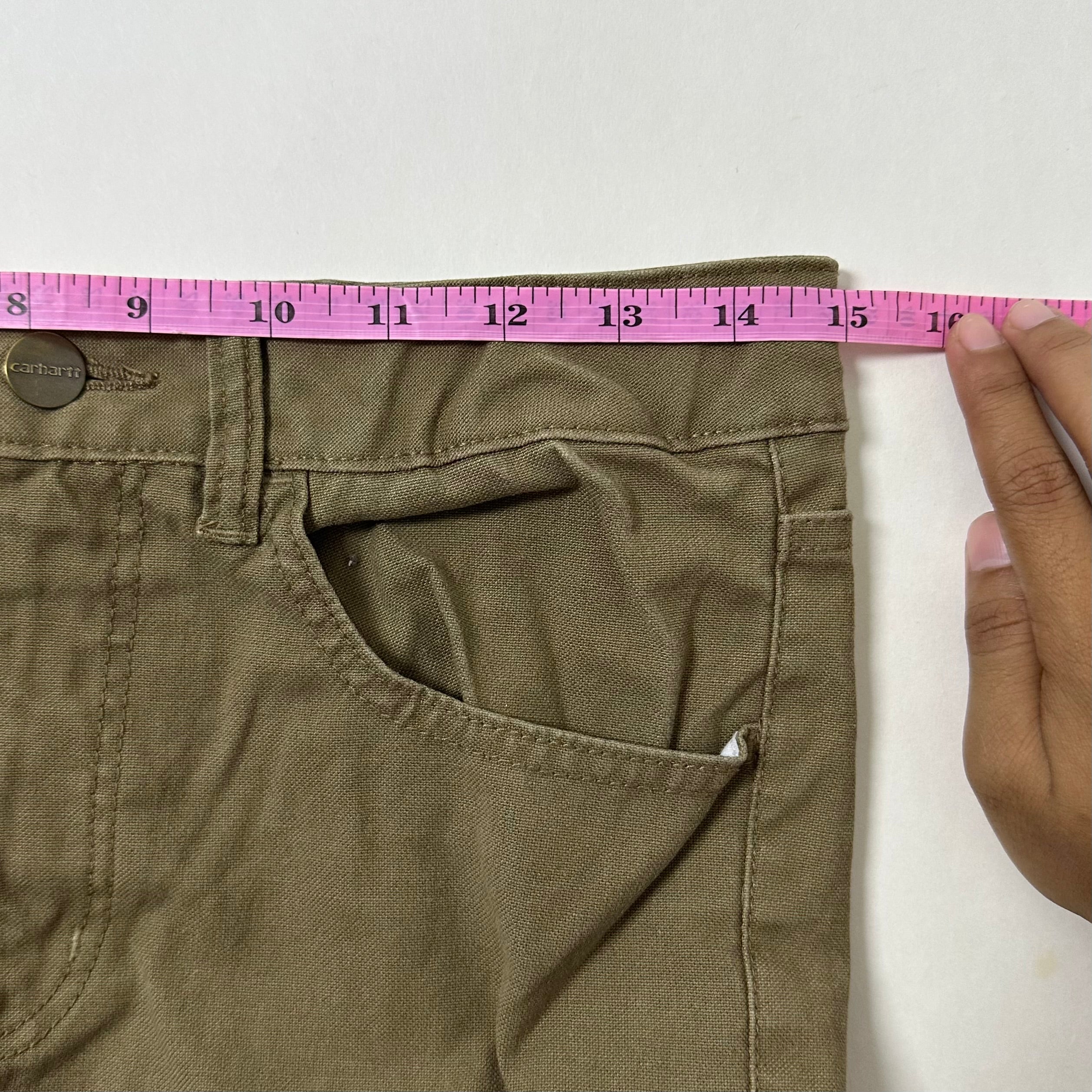 Carhartt Relaxed Fit Pants for Women in Dark Khaki (Size 29)