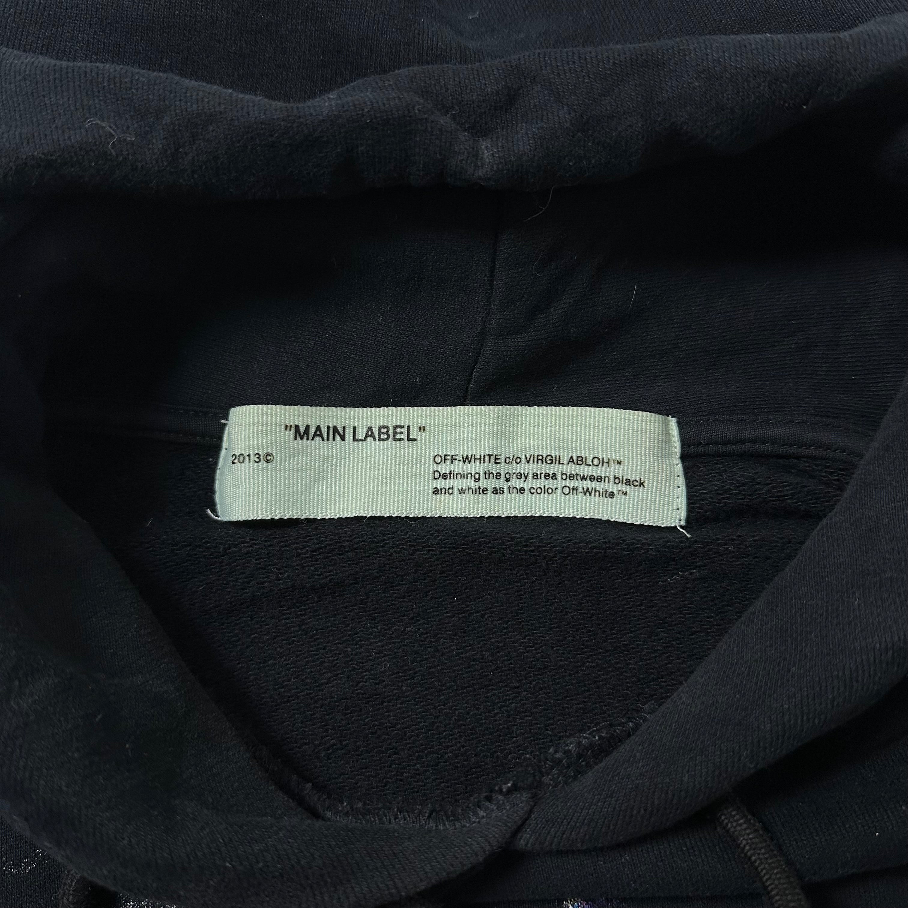 Off-White “Galaxy Brushed” Hoodie Jacket in Black Size XS (Best Fit Medium) OFF only — SOLD