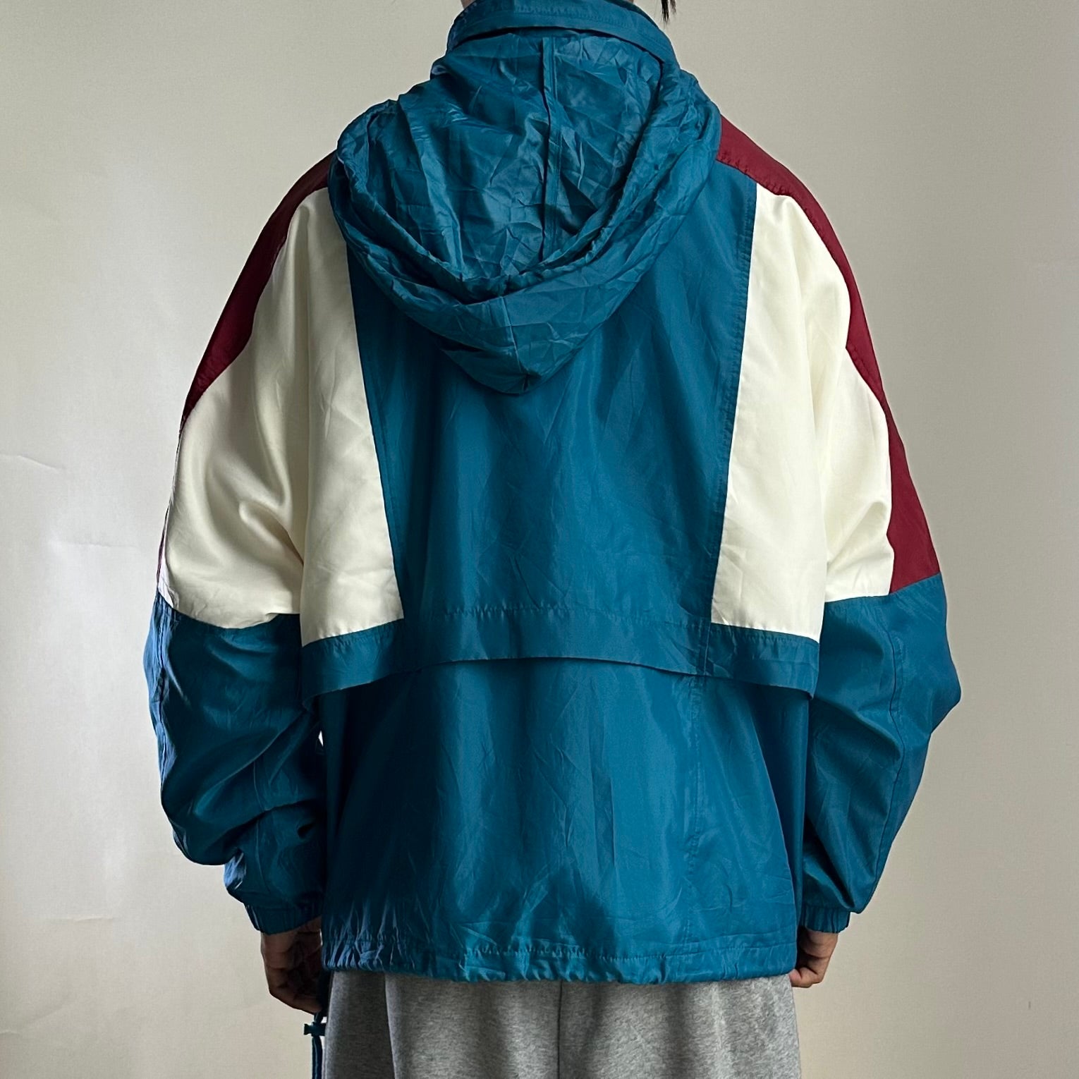 Nike Sportswear Reissue Woven Jacket in Tri-color with Packable Hood (Size 2XL)