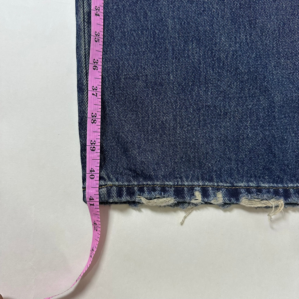 Random Baggy Jeans in Dark Blue Washed (Size 30)
