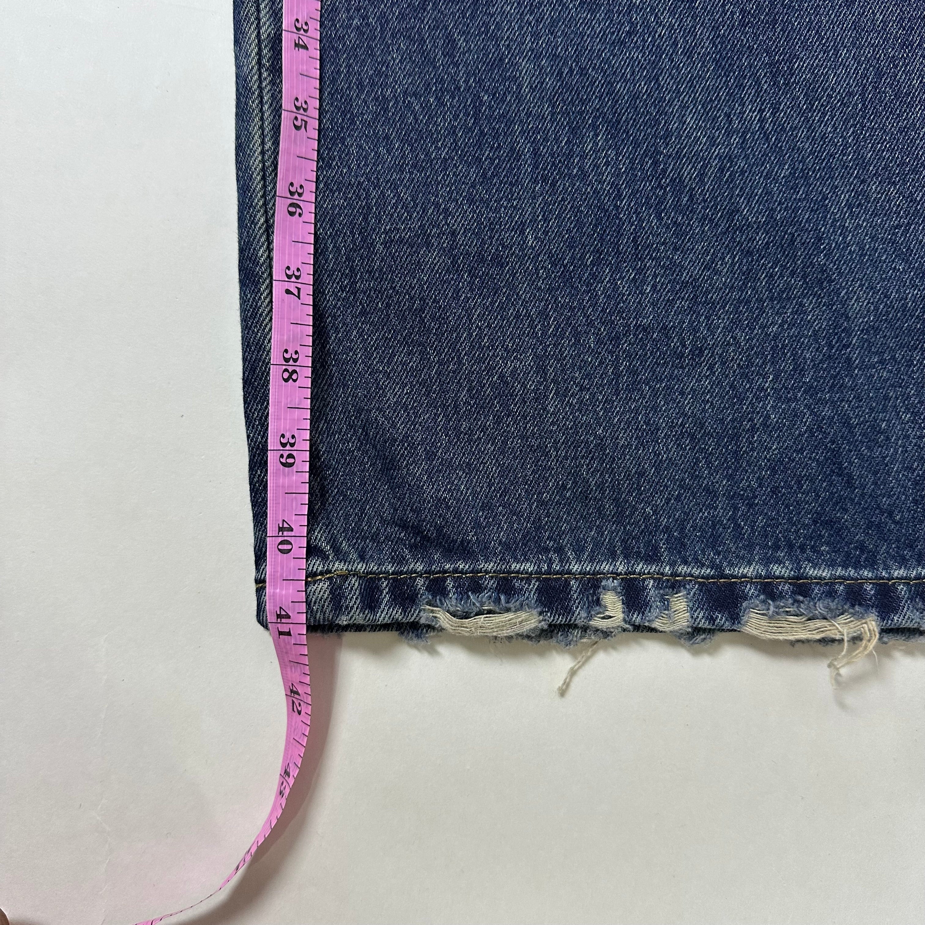 Random Baggy Jeans in Dark Blue Washed (Size 30)