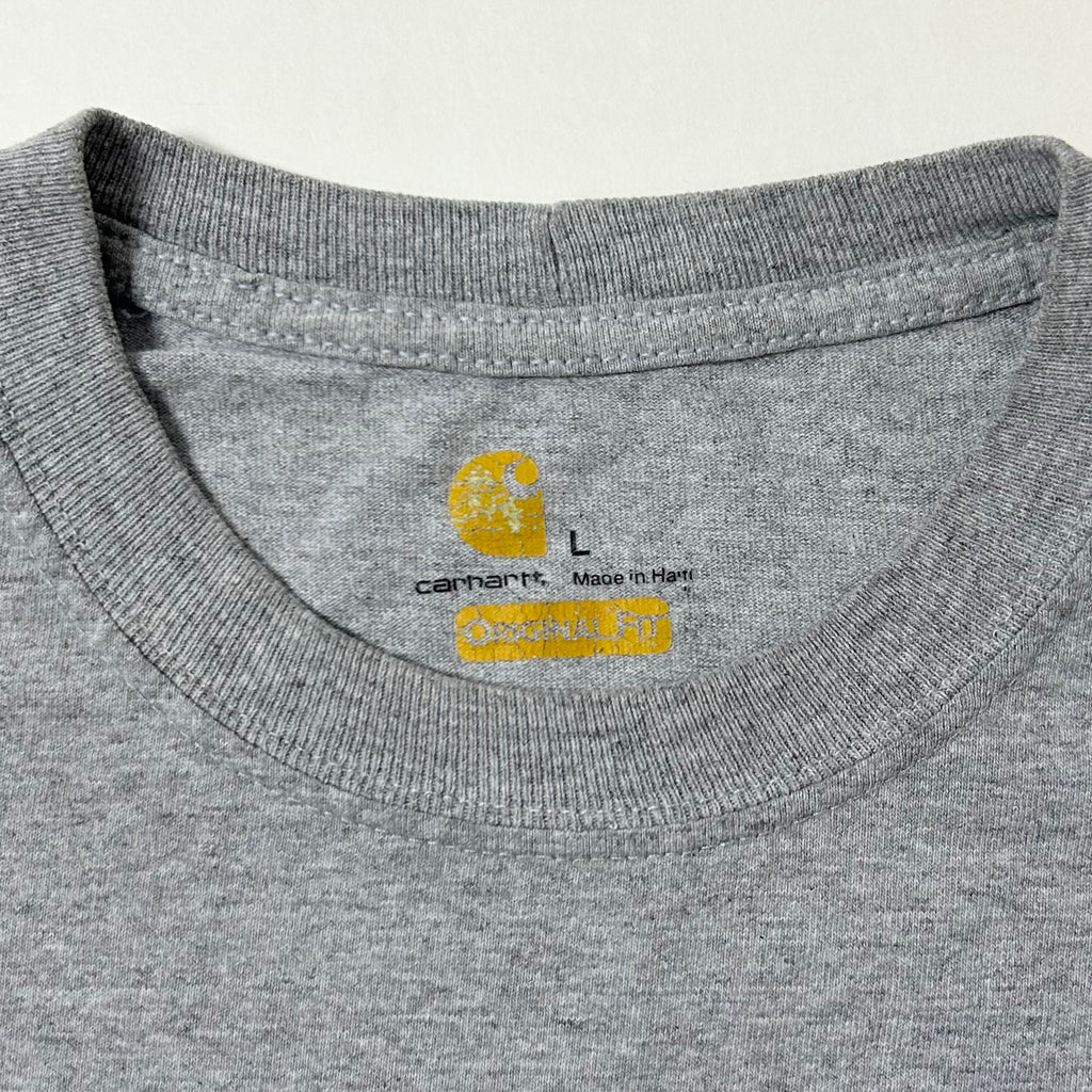 Carhartt K87 Pocket Tee in Heather Gray (Size Large)