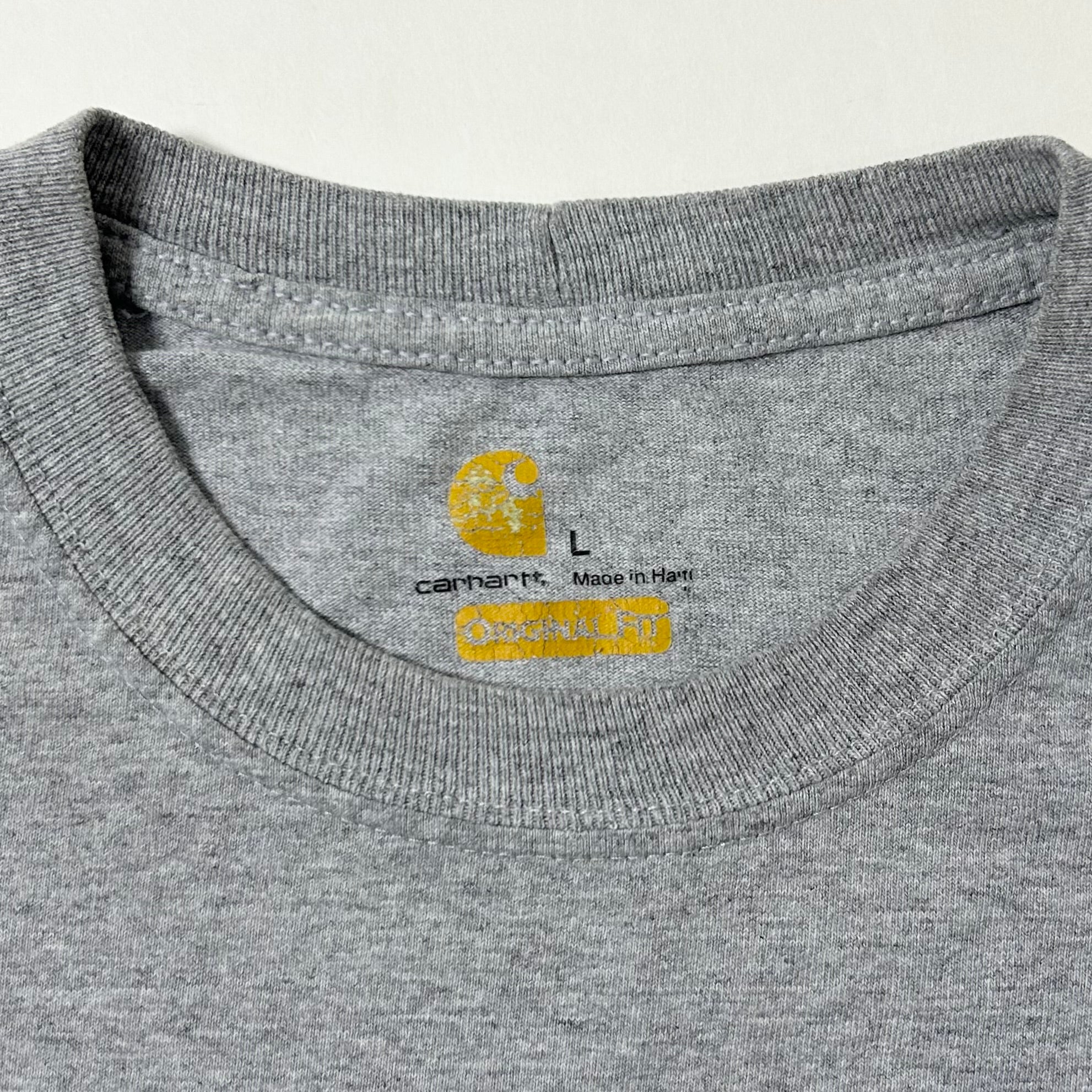Carhartt K87 Pocket Tee in Heather Gray (Size Large)