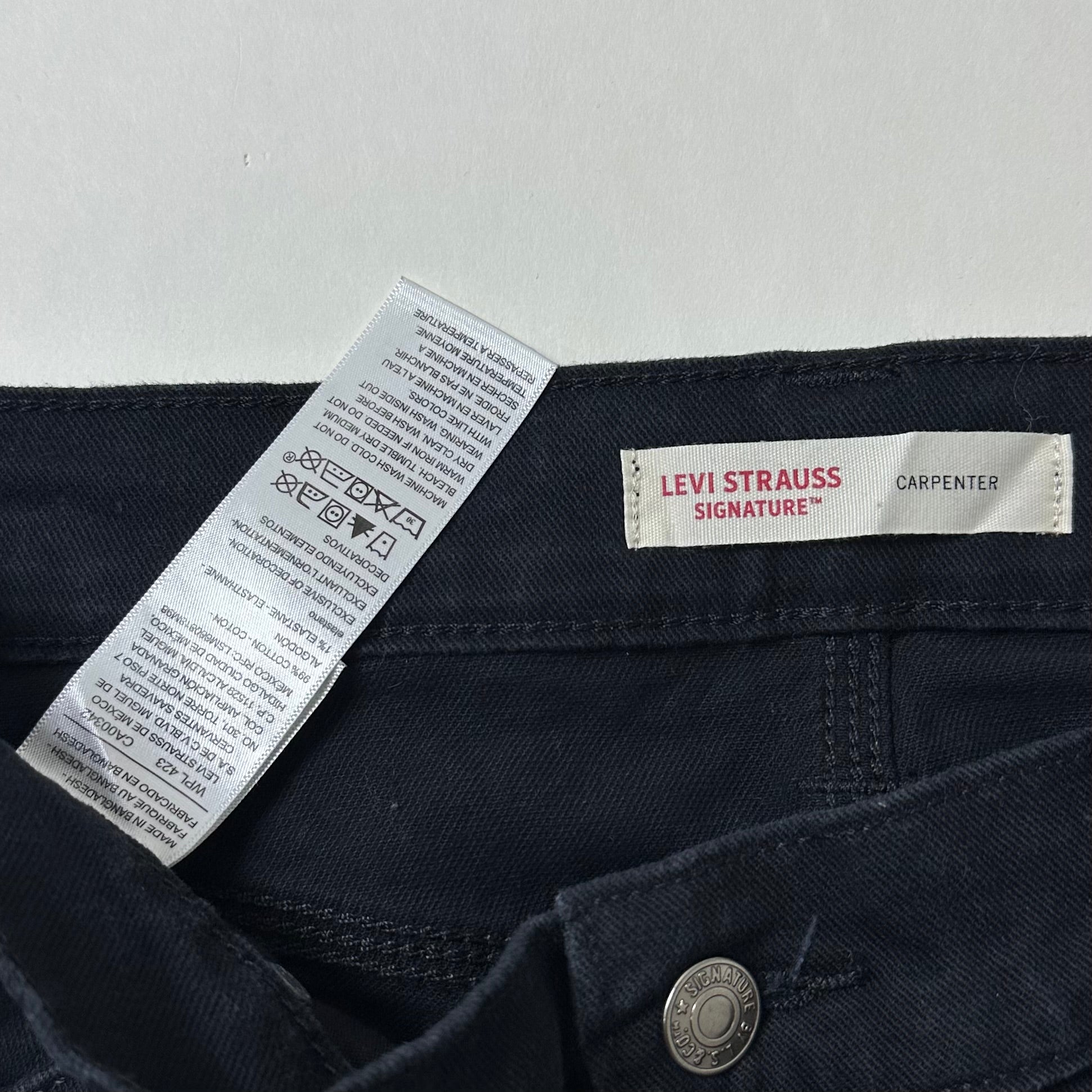 Levi’s Relaxed Baggy Fit Carpenter Pants in Black (Size 34)