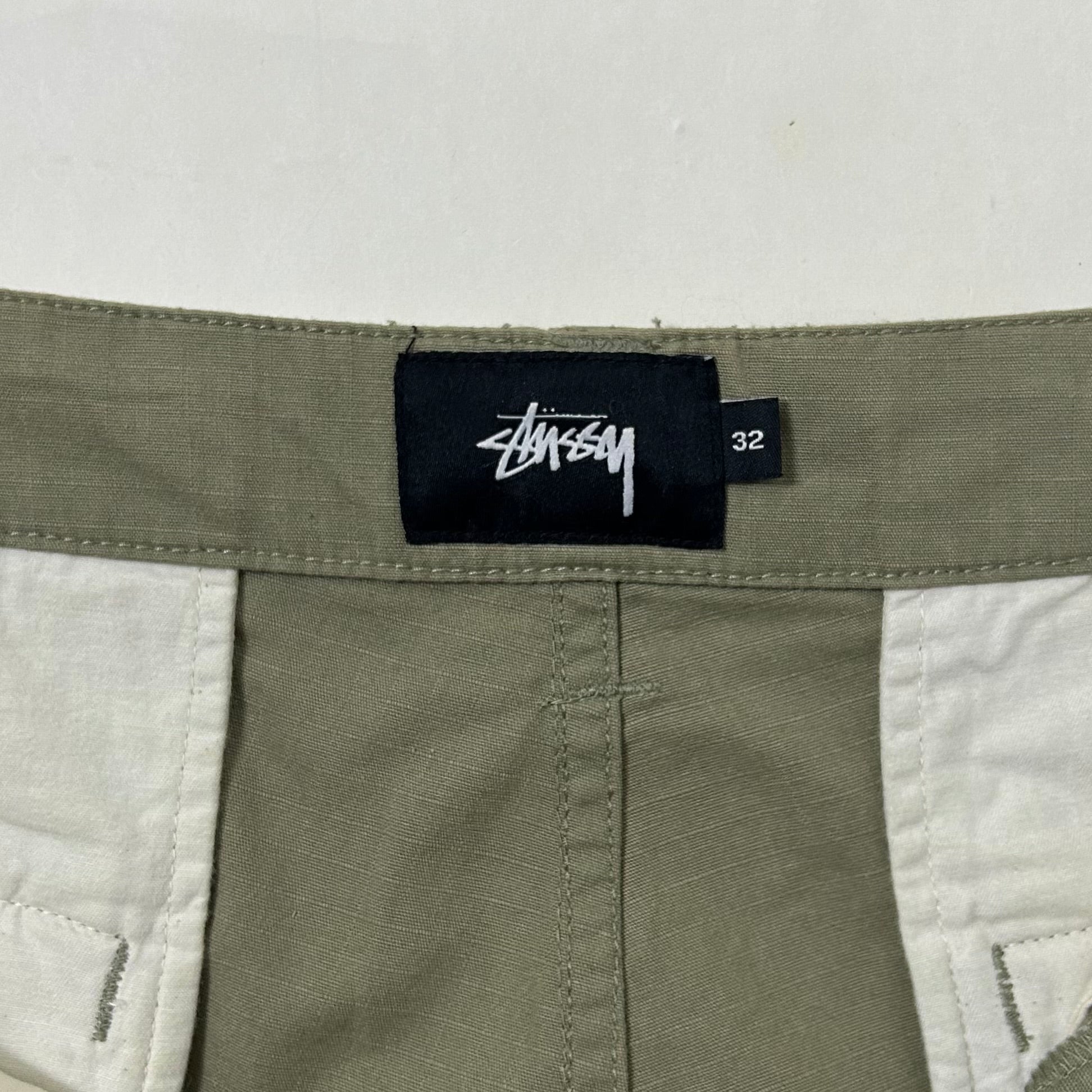 Stussy Cargo Ripstop Pants in Olive Green (Size 32)