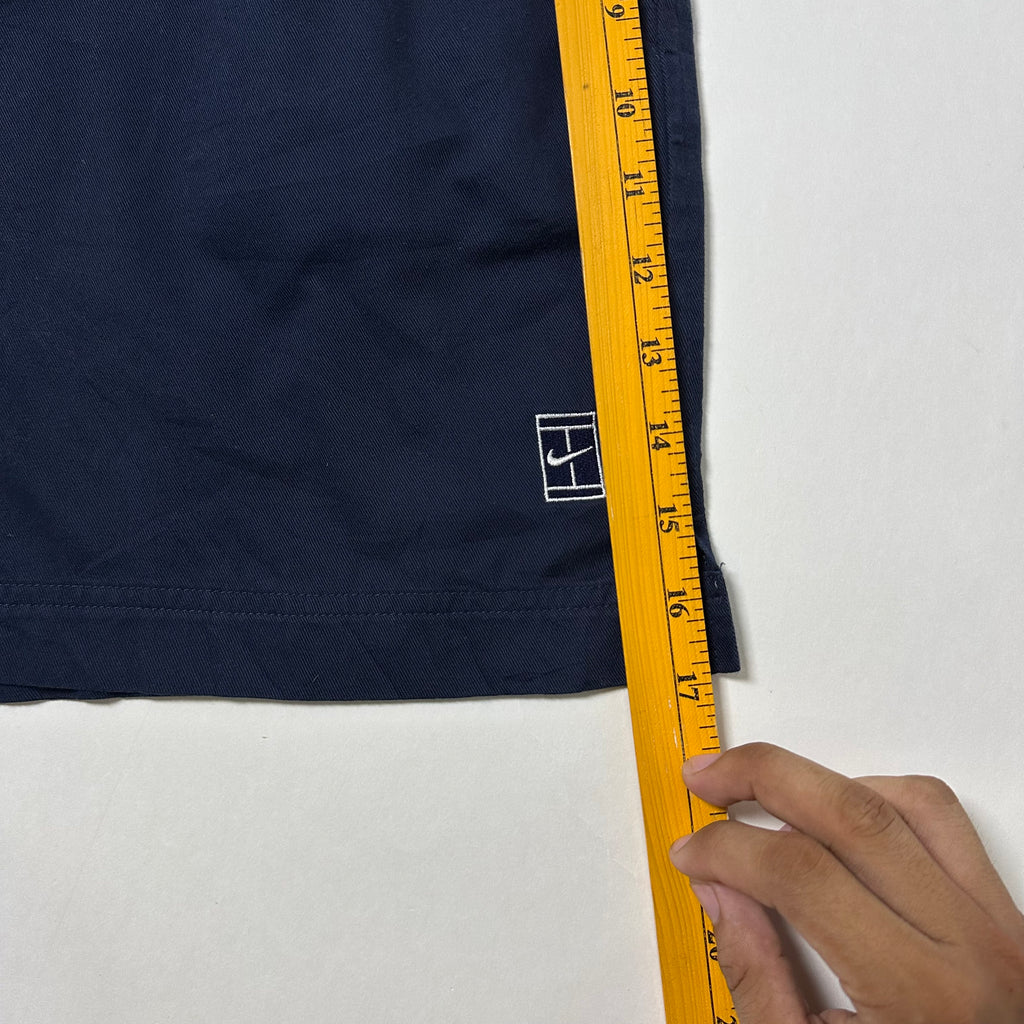 1990s Nike Court Navy Blue Tennis shorts often associated with Andre Agassi (Size Large 30-33) - SOLD
