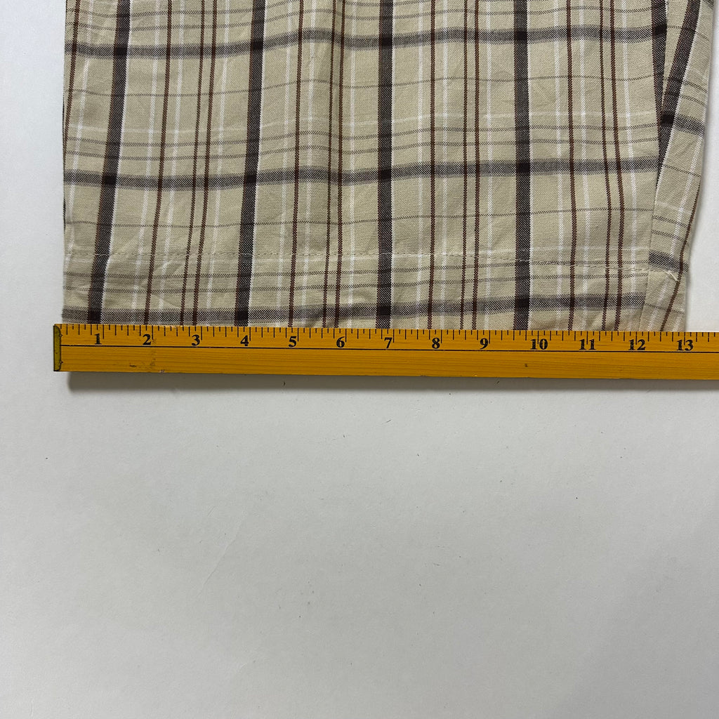 Y2k Vibes Gold Label Plaid Twill Shorts (Size 40)