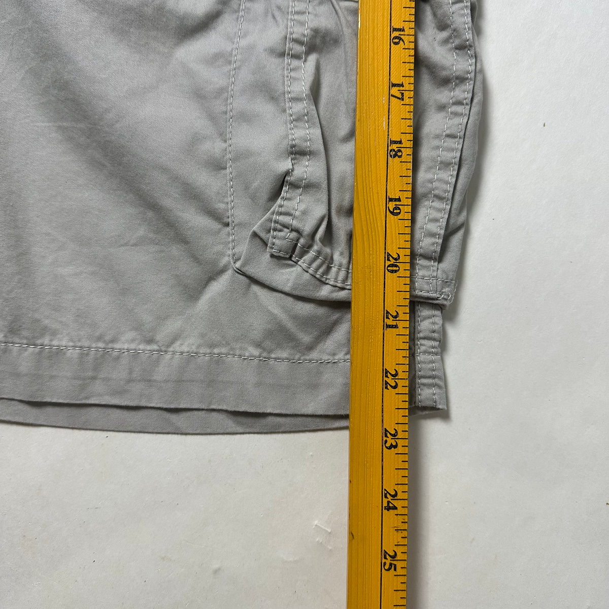 Big Sky Cargo Shorts in Light Gray (Size 36) — SOLD