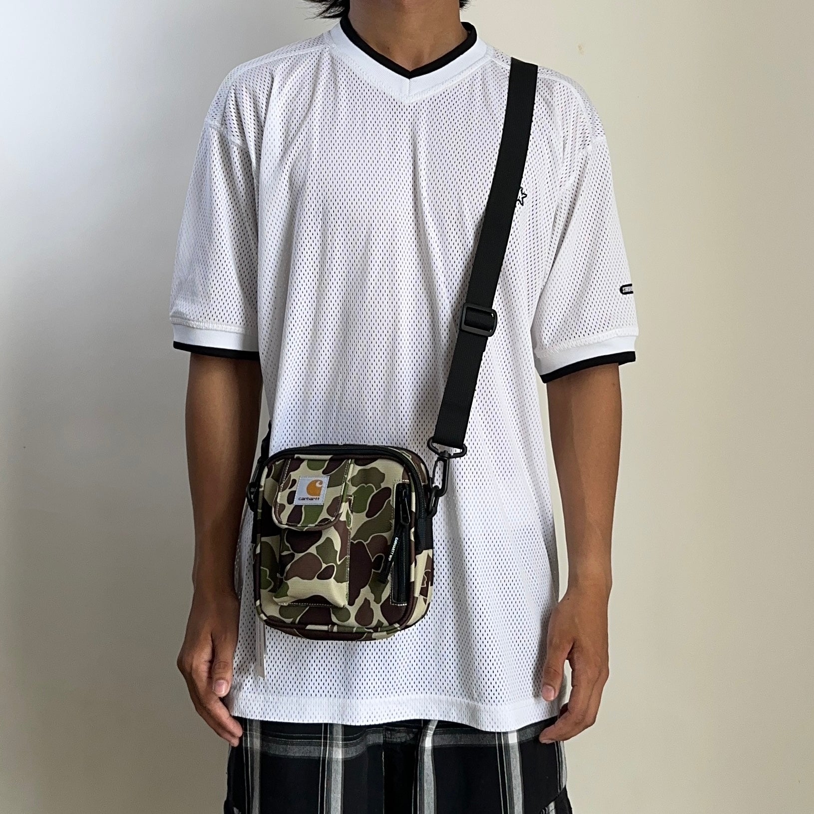 Carhartt WIP Essentials Bag, Small Camo Duck Green