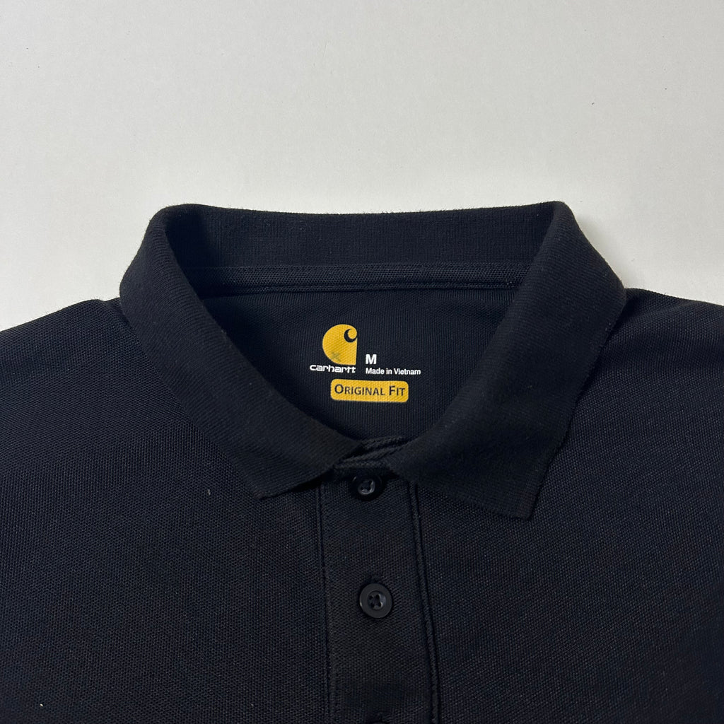 Carhartt Original Fit Polo Shirt in Black Size Medium (Fits Large)