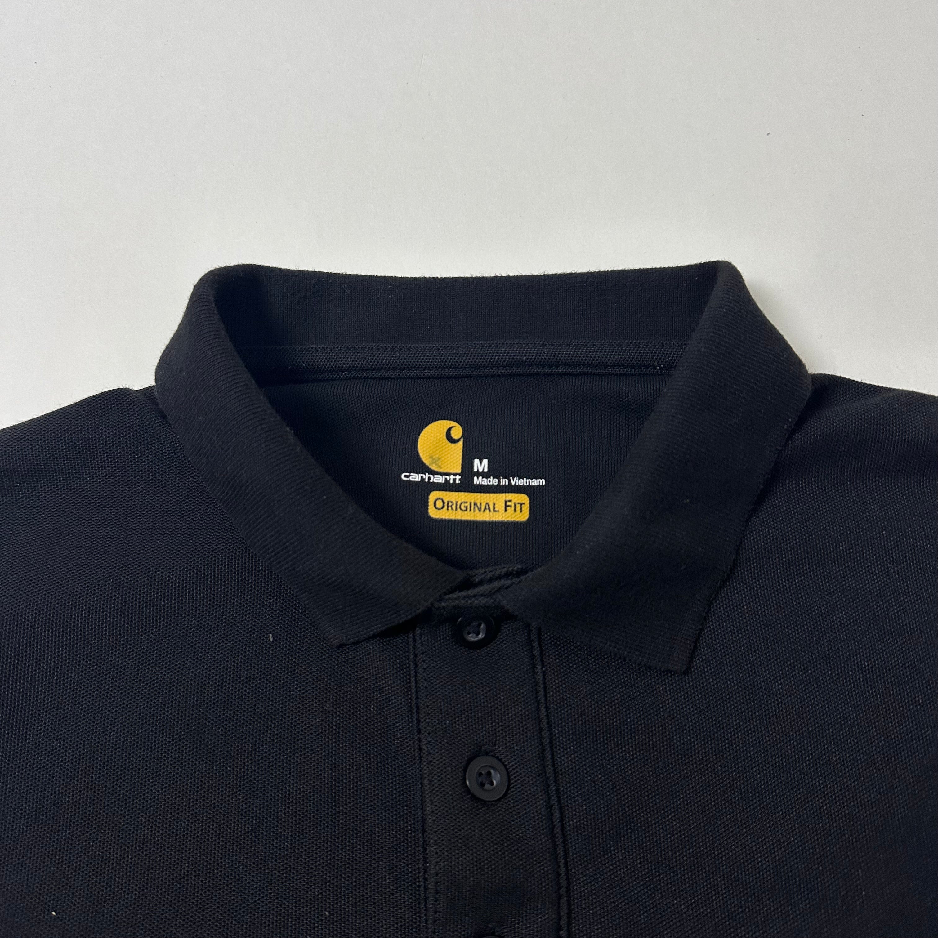 Carhartt Original Fit Polo Shirt in Black Size Medium (Fits Large)