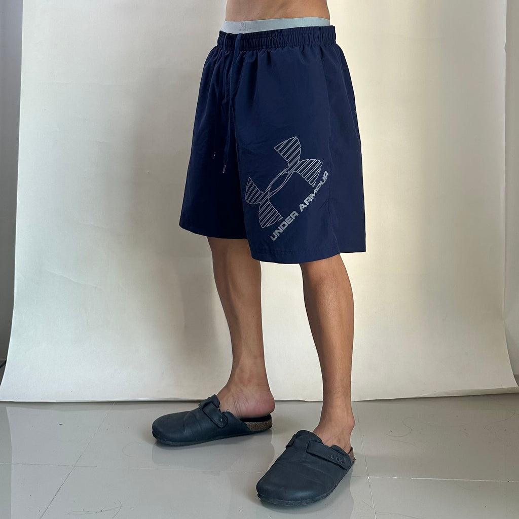 Under Armour Men's UA Tech Woven Graphic Shorts in Midnight Navy Size XL (32-40)