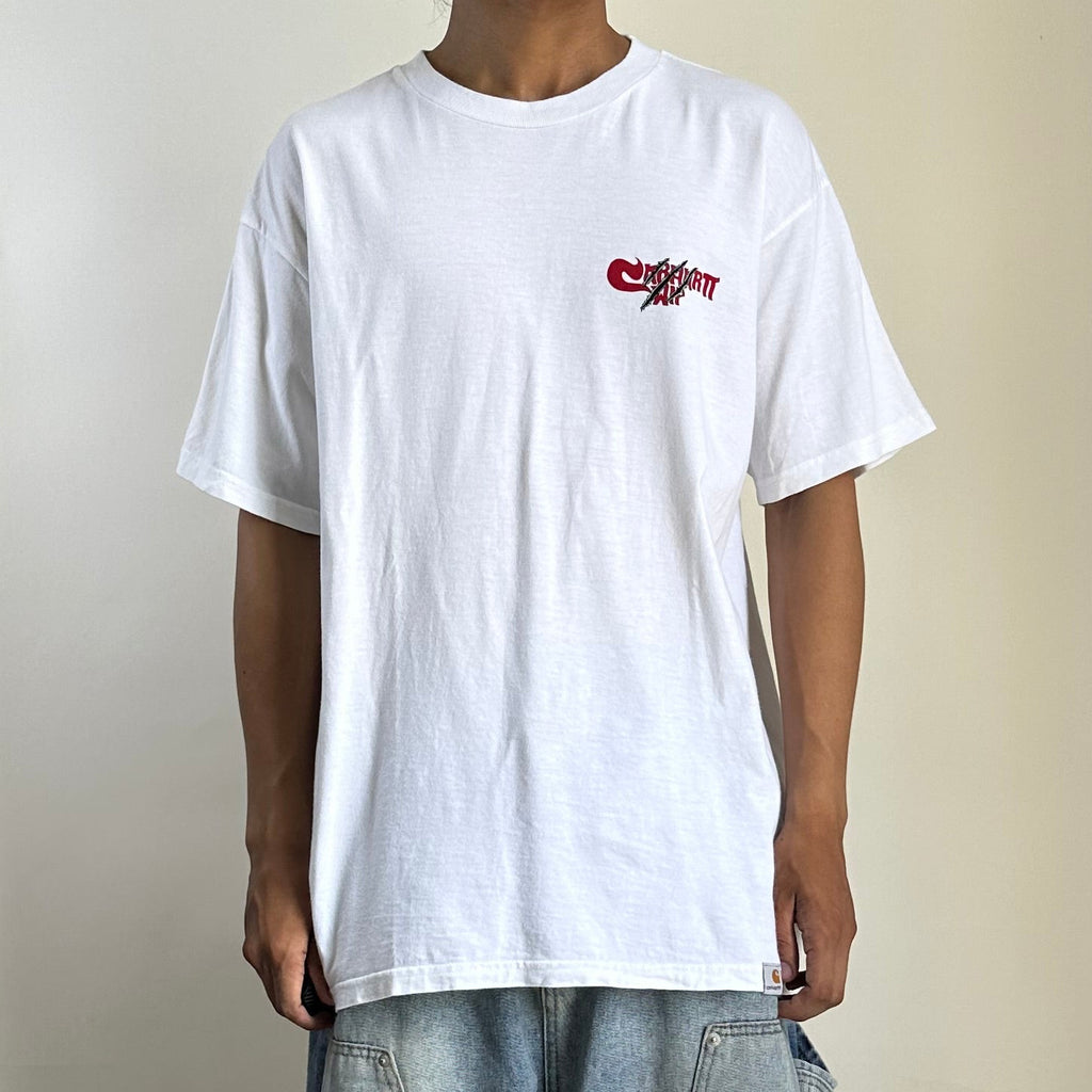Carhartt WIP Scratch T-shirt in White Size Medium (Fits Large) - SOLD