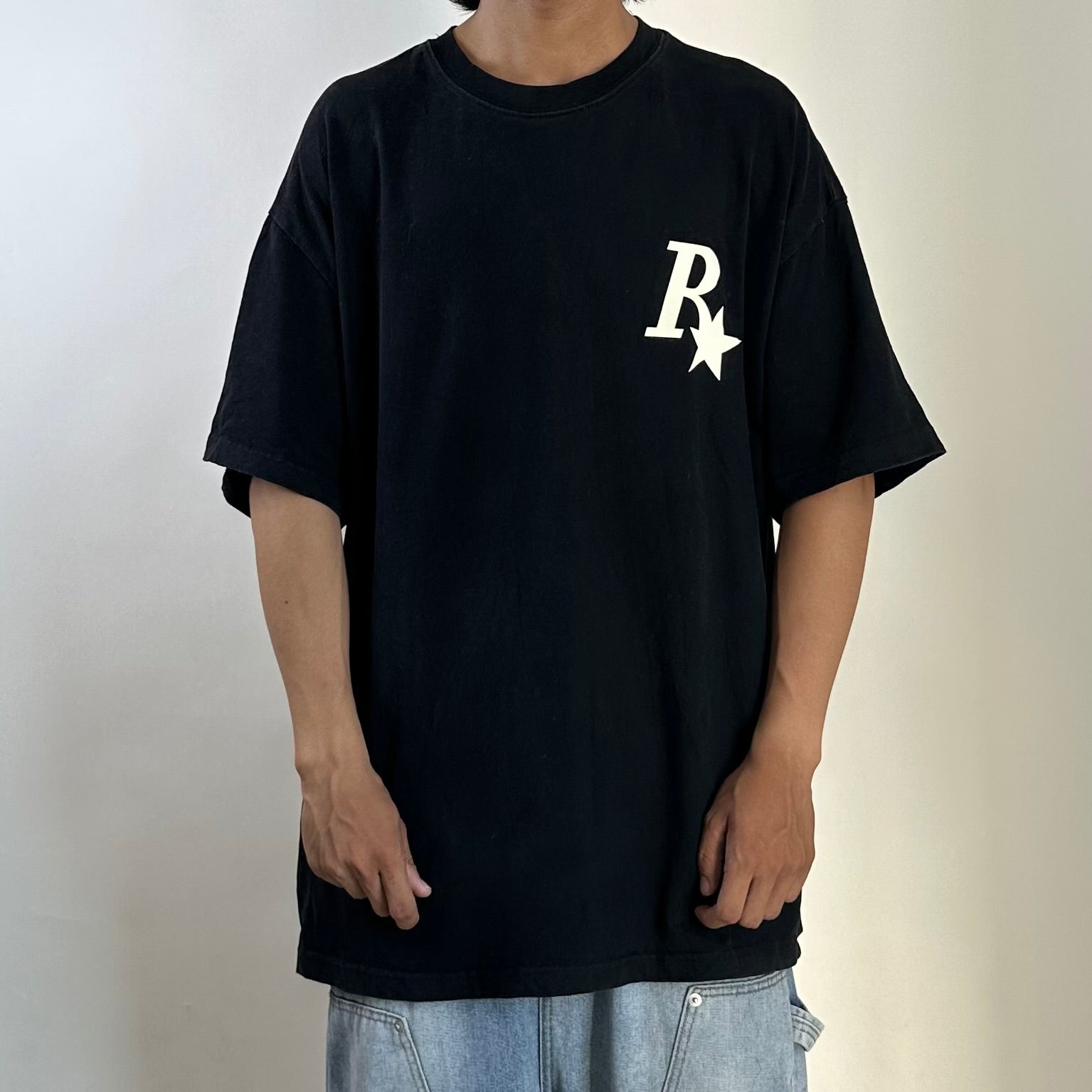 Rass Star Logo Above the Dream T-shirt Black (Size XL) - SOLD