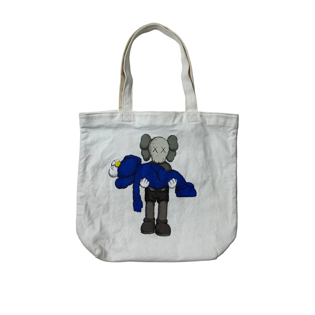 KAWS x Uniqlo Gone Tote Bag in White