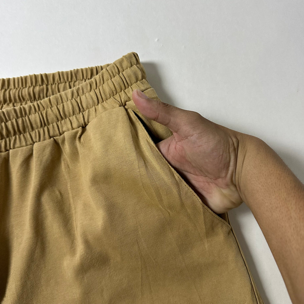 Wassup Cotton Shorts in Brown Size Medium (28-36)