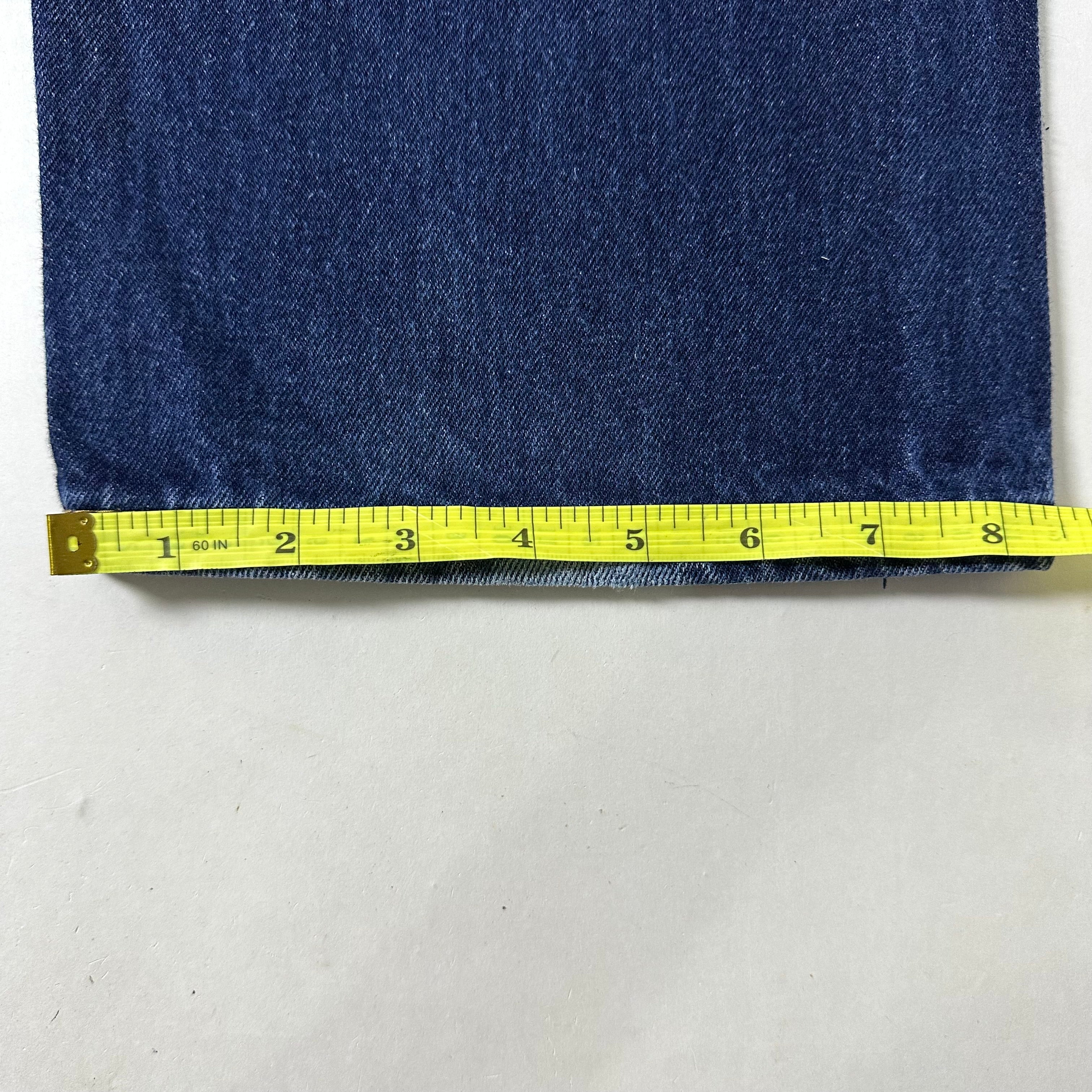 Levi’s 505 Regular Straight Fit Jeans in Dark Stonewash Blue Denim (Size 34)