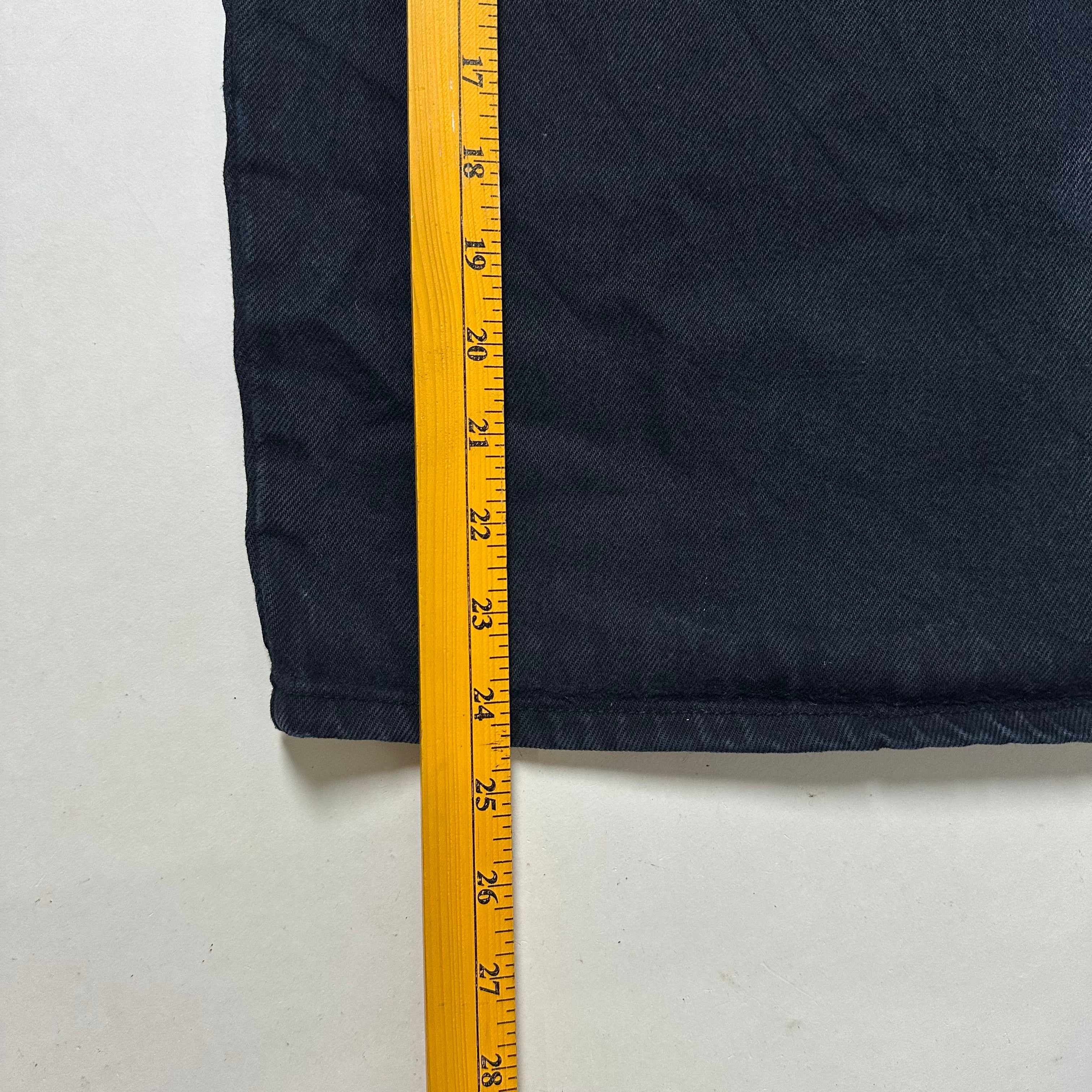 Vintage Solo Semore Black Denim Jorts Made in USA (Size 40)