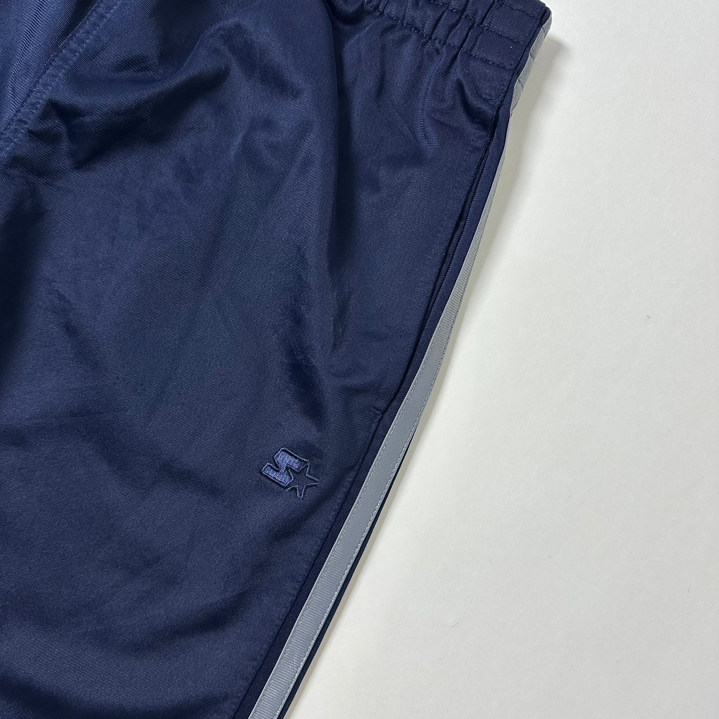 STARTER Embroidery Logo Track Pants in Navy Blue (Size 28-36)