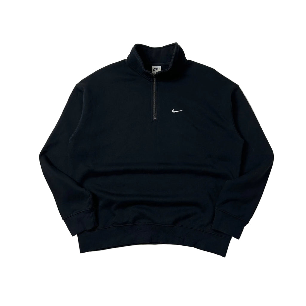 Nike Quarter-Zip Fleece Jacket in Black (Size Large) — SOLD
