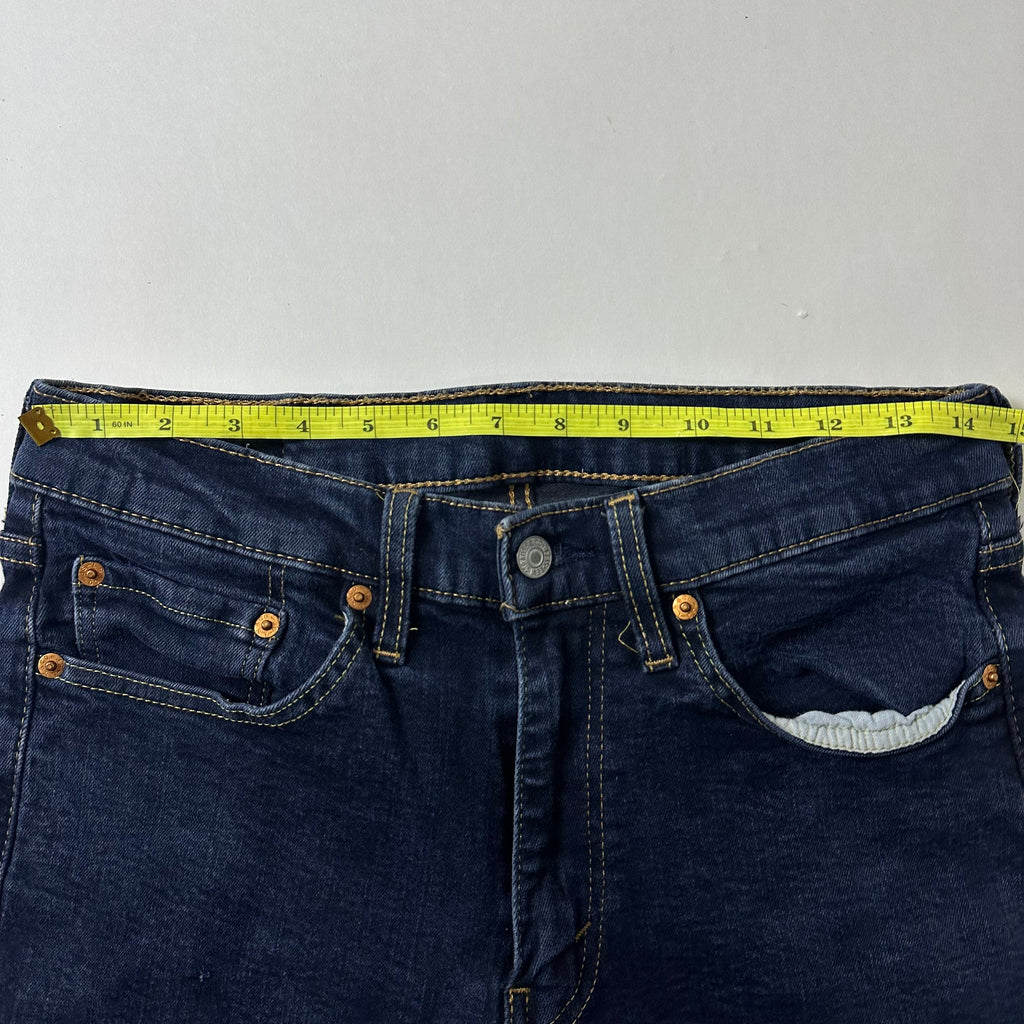 Levi’s 514 Straight Fit Jeans in Dark Blue Stretch Denim (Size 29-32)