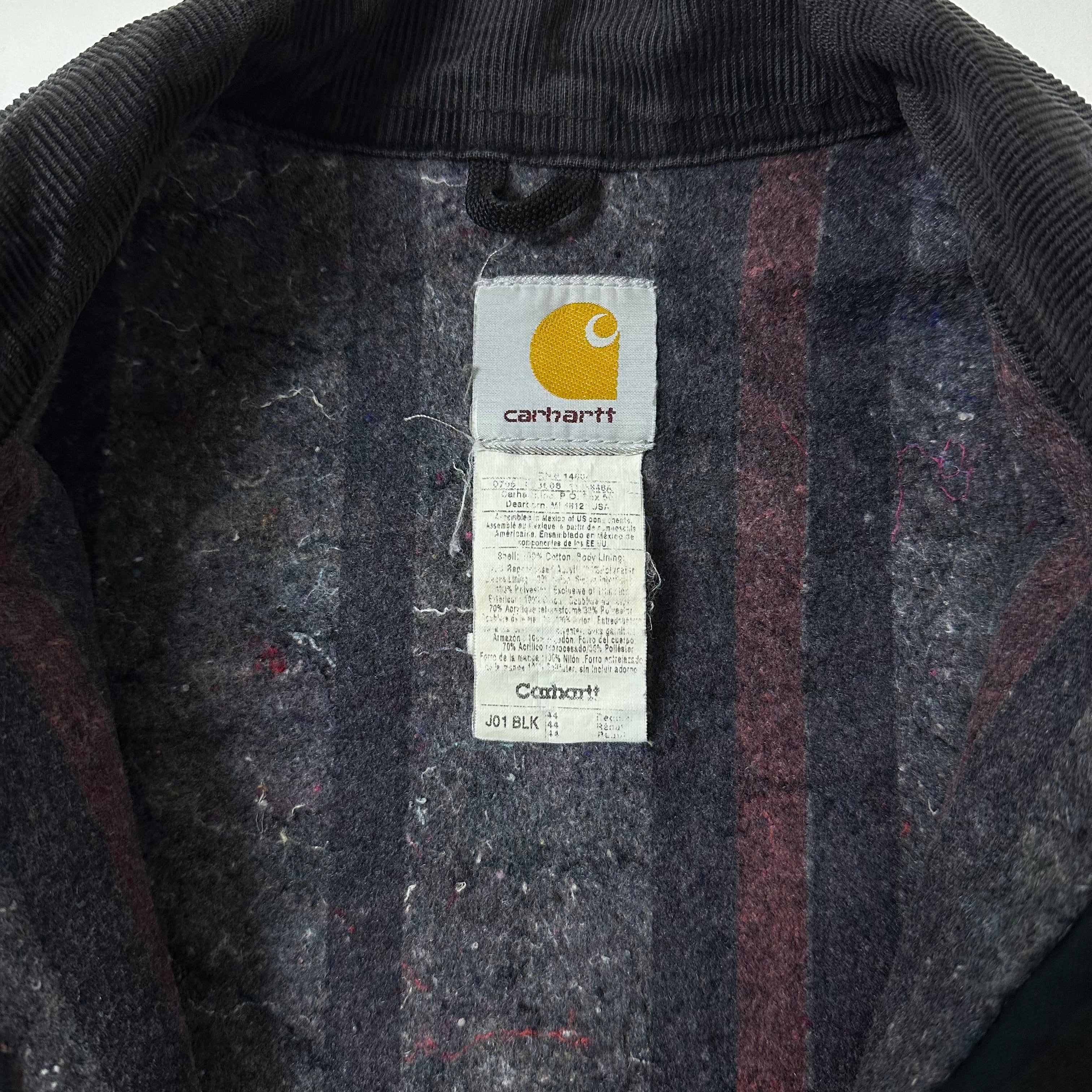 Vintage 2006 Carhartt J01 Detroit Jacket in Black (Size Medium) Boxy Fit