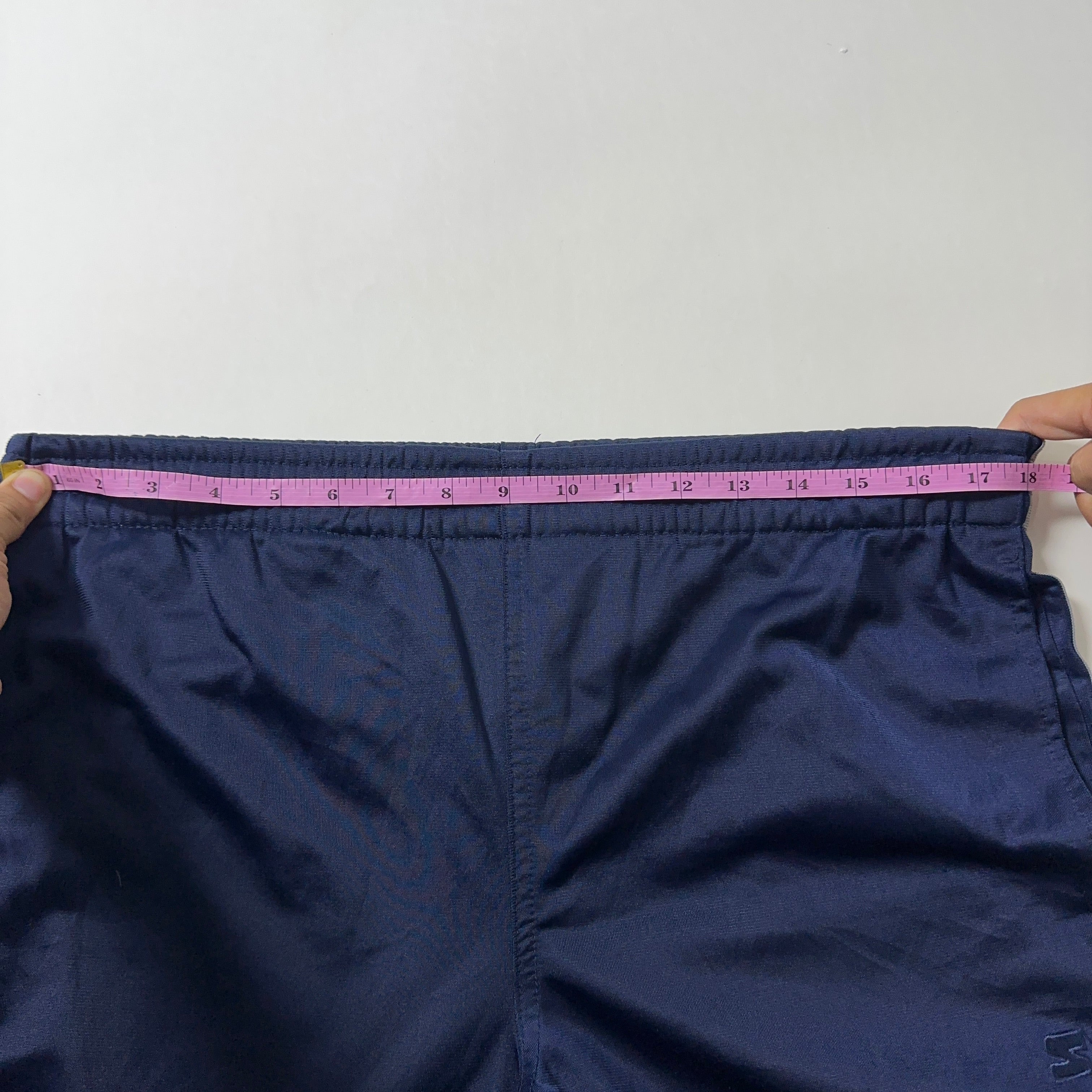 STARTER Embroidery Logo Track Pants in Navy Blue (Size 28-36)