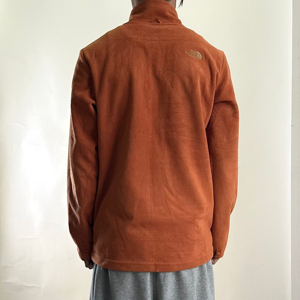 The North Face Full-zip Fleece Jacket in Burnt Orange (Size Medium)