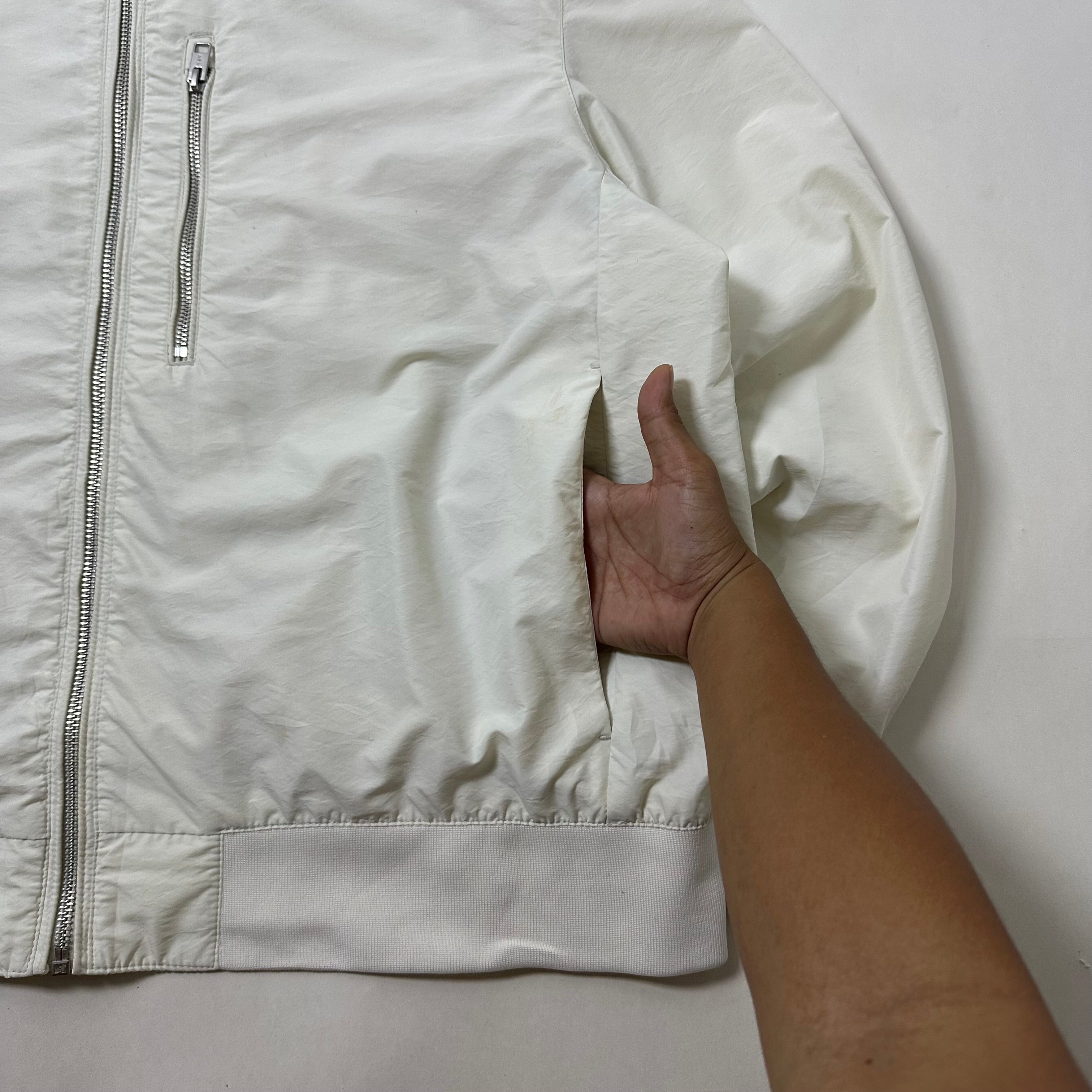 H&M Bomber Jacket in White Size XL