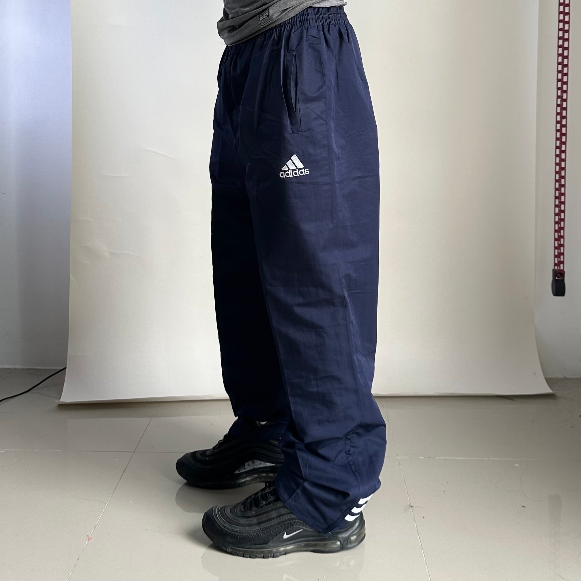 Vintage Y2K Adidas Track Pants in Navy Blue (30-38)