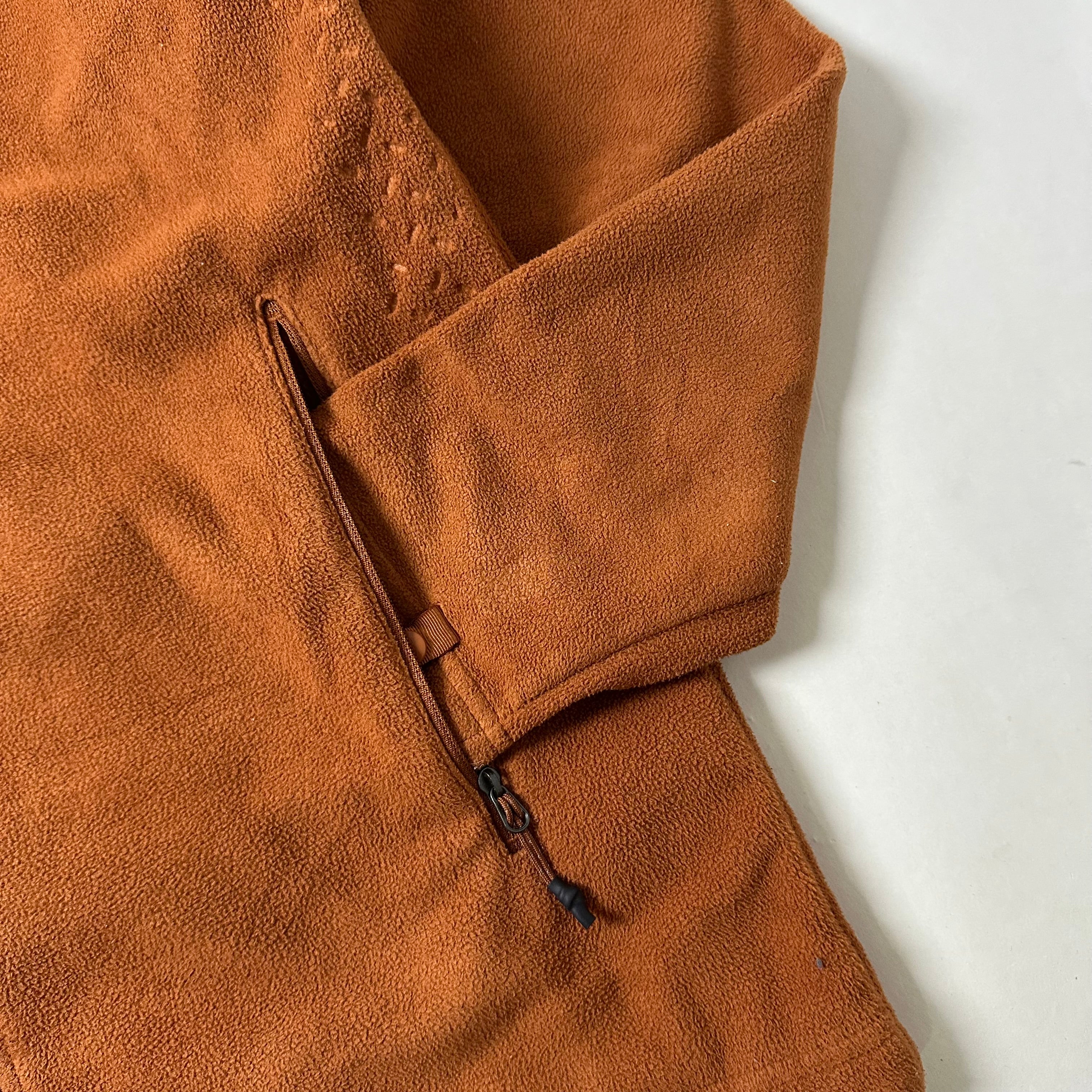 The North Face Full-zip Fleece Jacket in Burnt Orange (Size Medium)