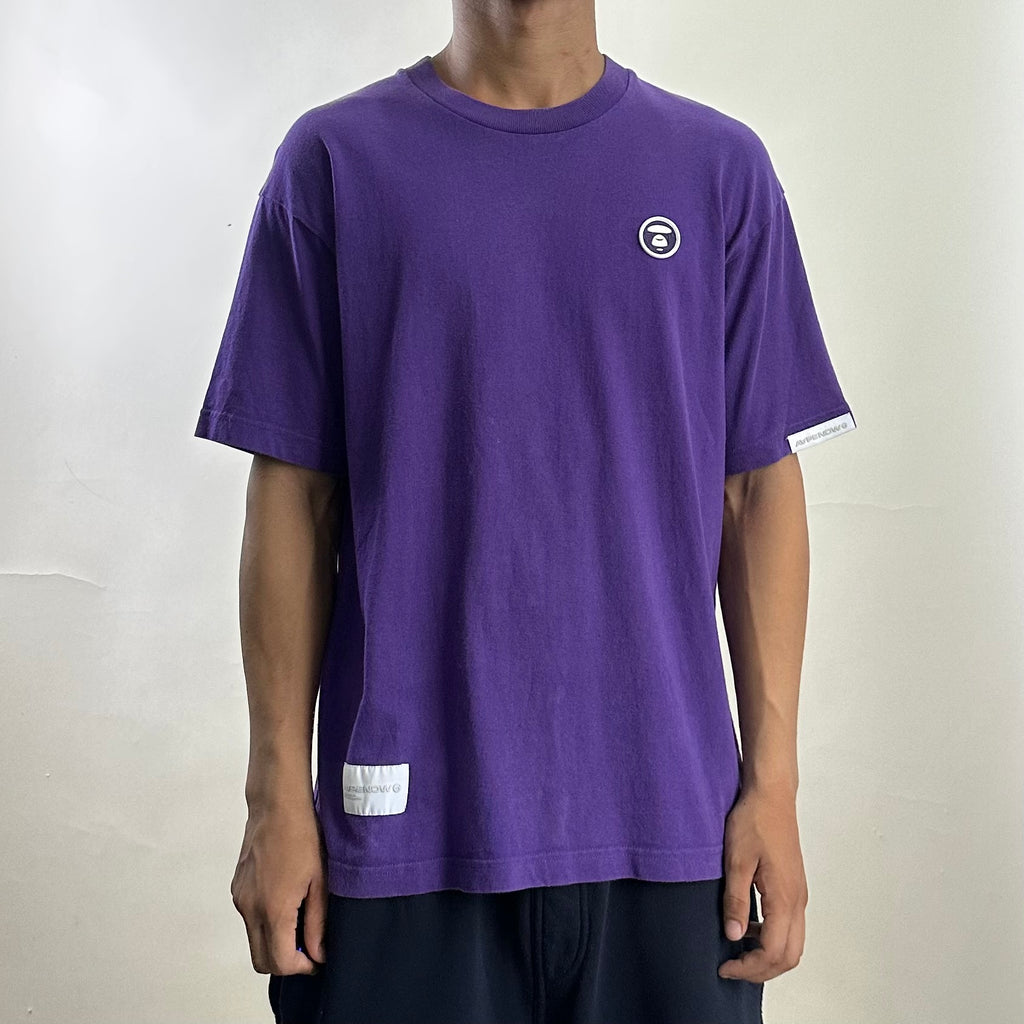 AAPE by A Bathing Ape Now T-shirt in Purple Size Small (Fits Medium)