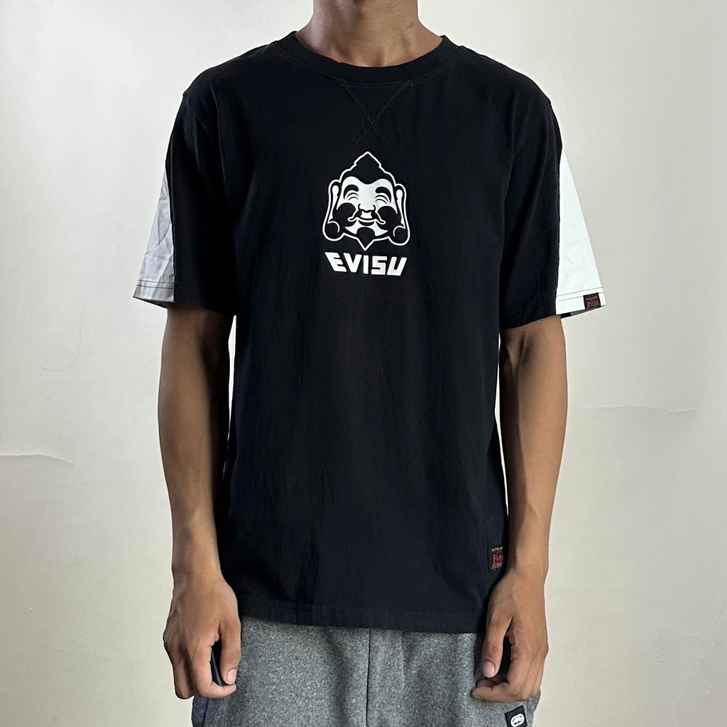 Evisu Big Daicock Logo T-shirt in Black (Size Medium)