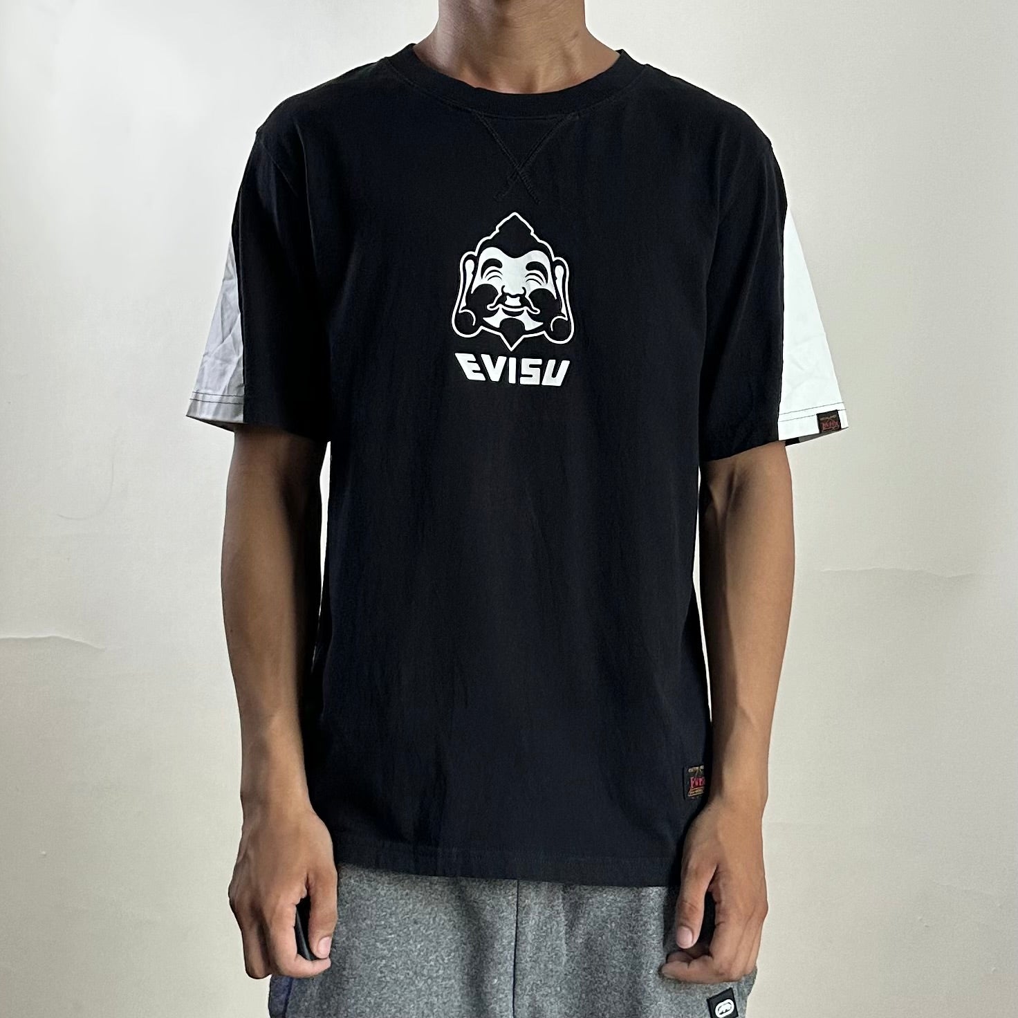 Evisu Big Daicock Logo T-shirt in Black (Size Medium)